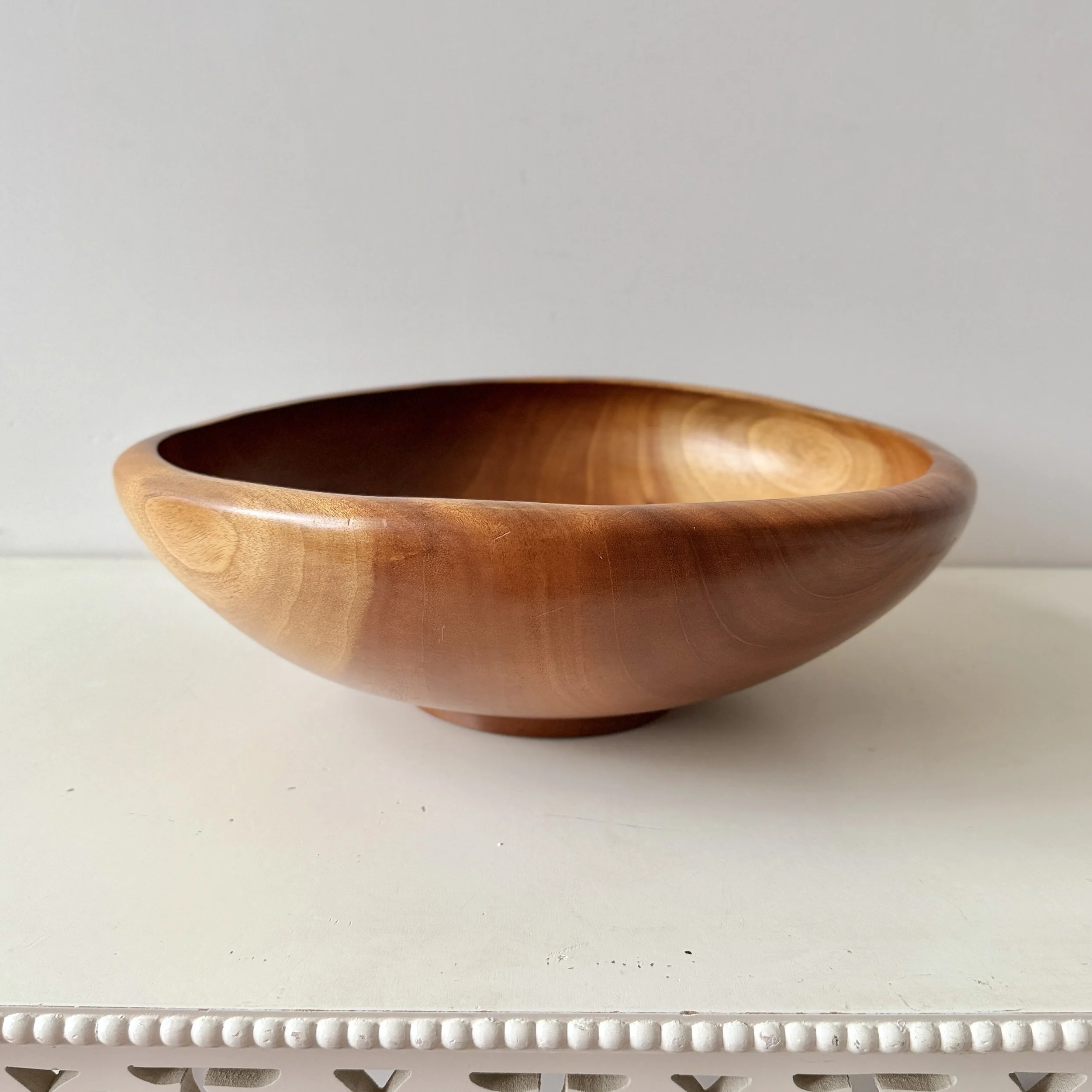 Large Artisan Handcrafted Wooden Bowl