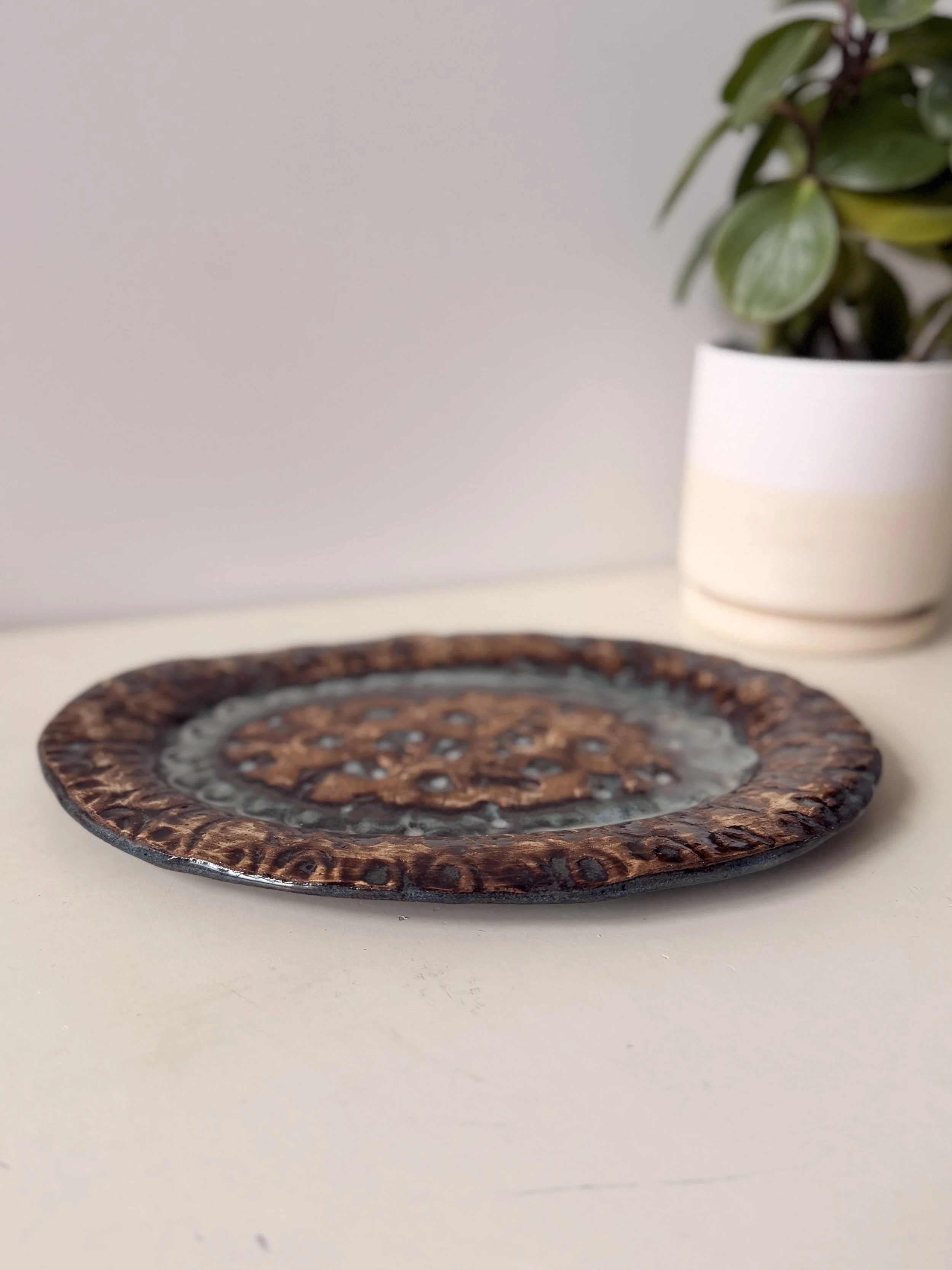 Studio Pottery Serving Platter or Catch-All Tray