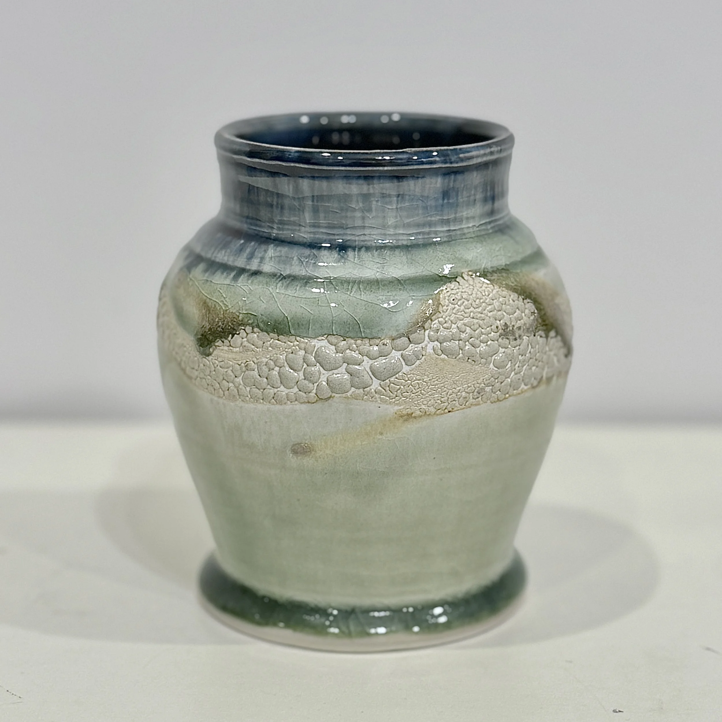 Beautiful Studio Pottery Textured Vase