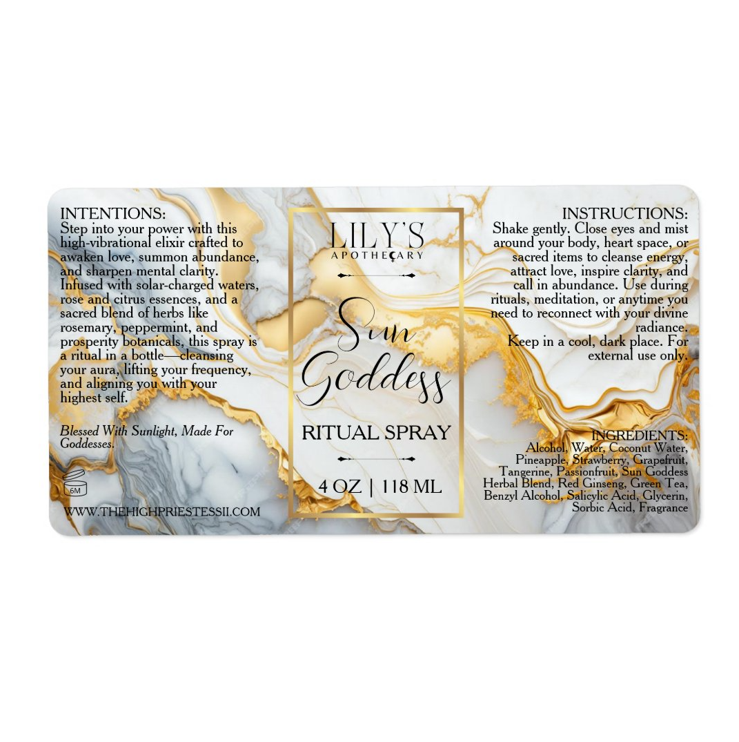 Sun Goddess Ritual Spray