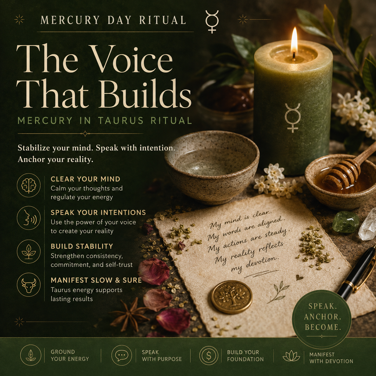 Mercury in Taurus Ritual
