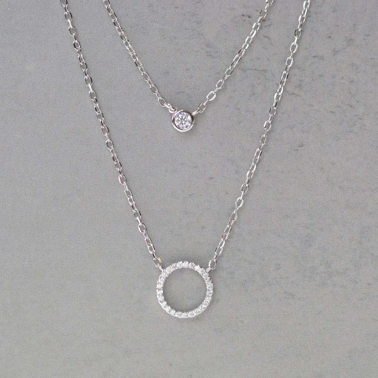 Amber Two Tier Necklace