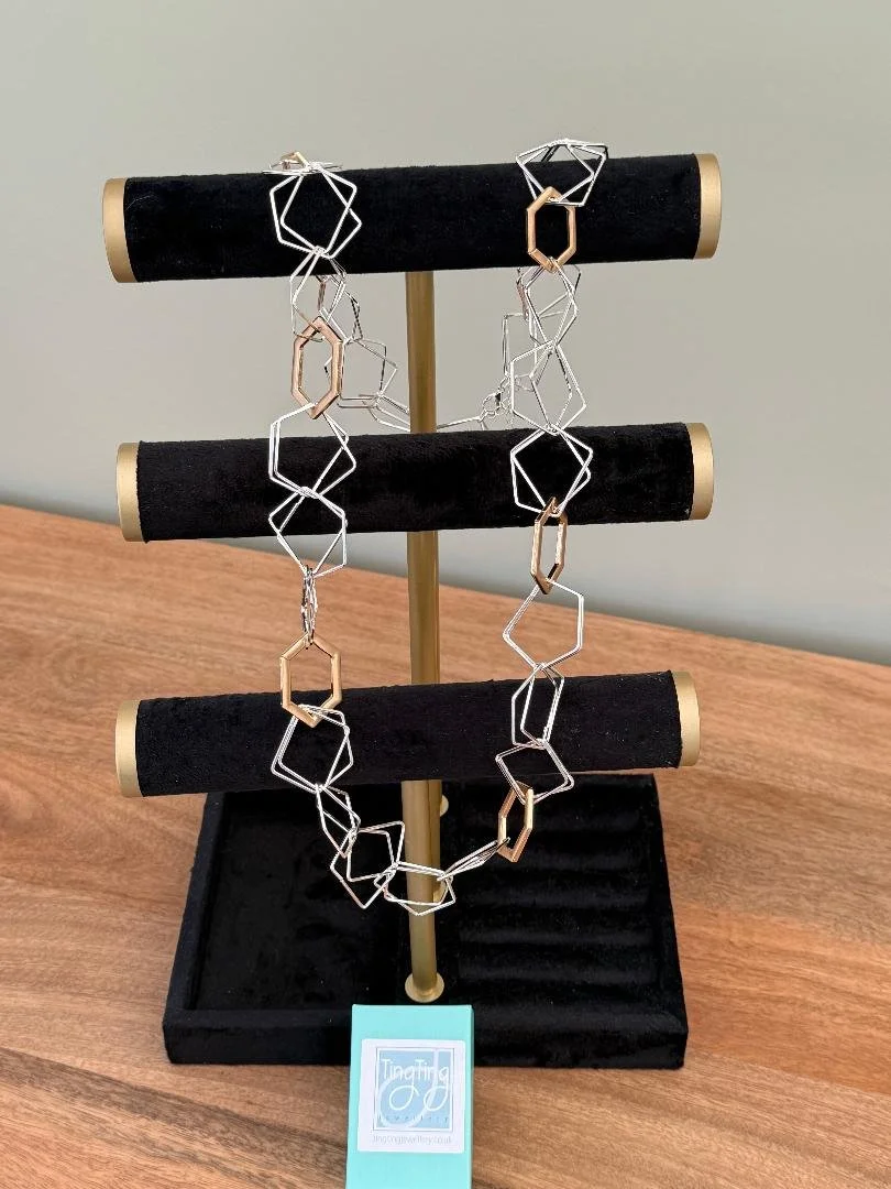 Geometric Long Necklace