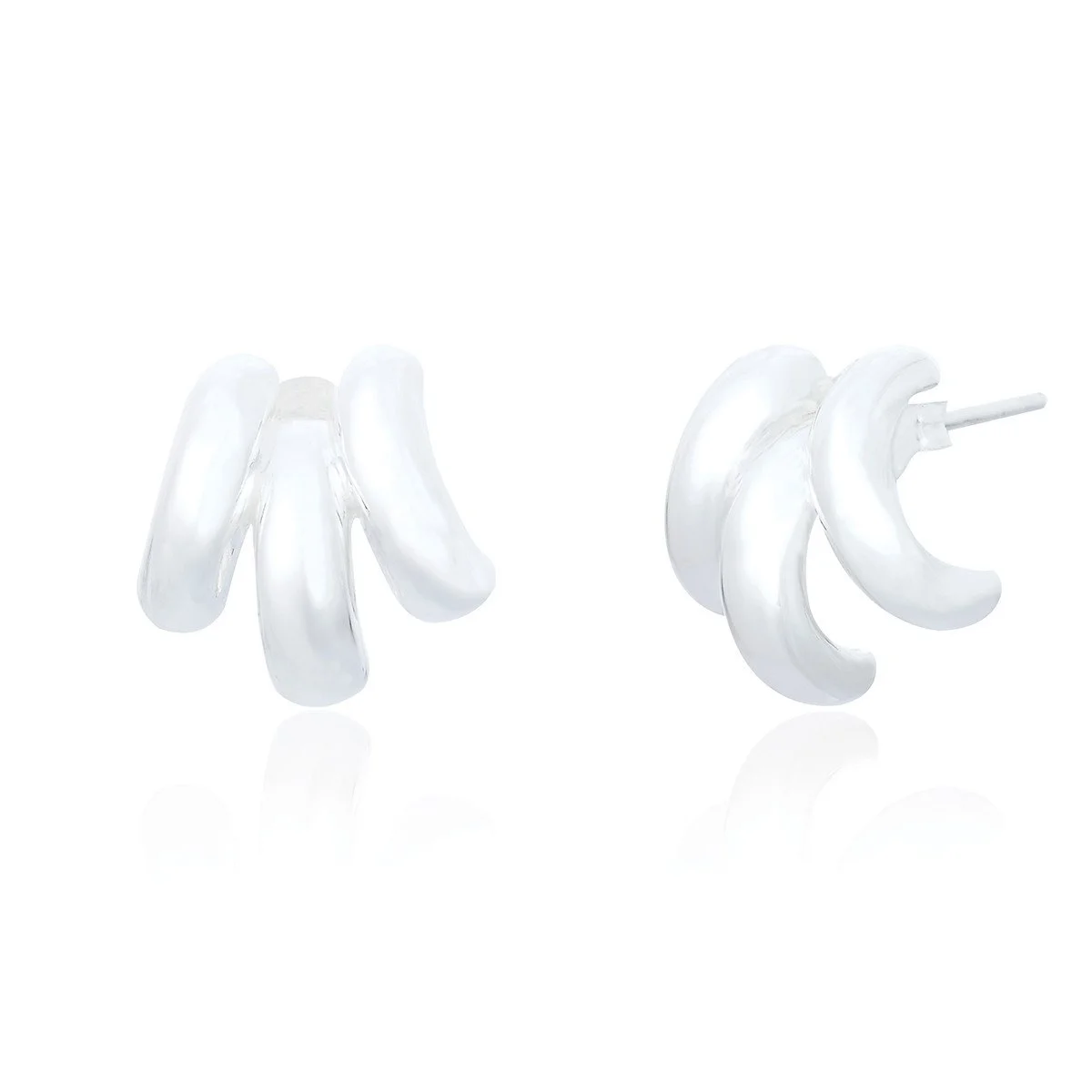 Brera Triple Half Hoop Earrings