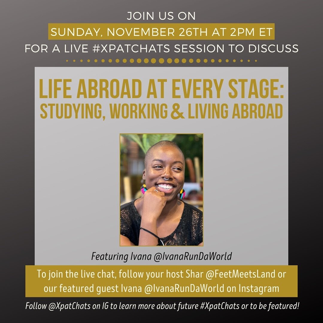 Join our next #XpatChats session featuring Ivana @IvanaRunDaWorld as she shares insight into her journey living abroad as a student in Spain, an expat in Belgium, and now as a Life &amp; Leadership Coach in Mexico! 
&bull;
Ivana Robinson is a certifi