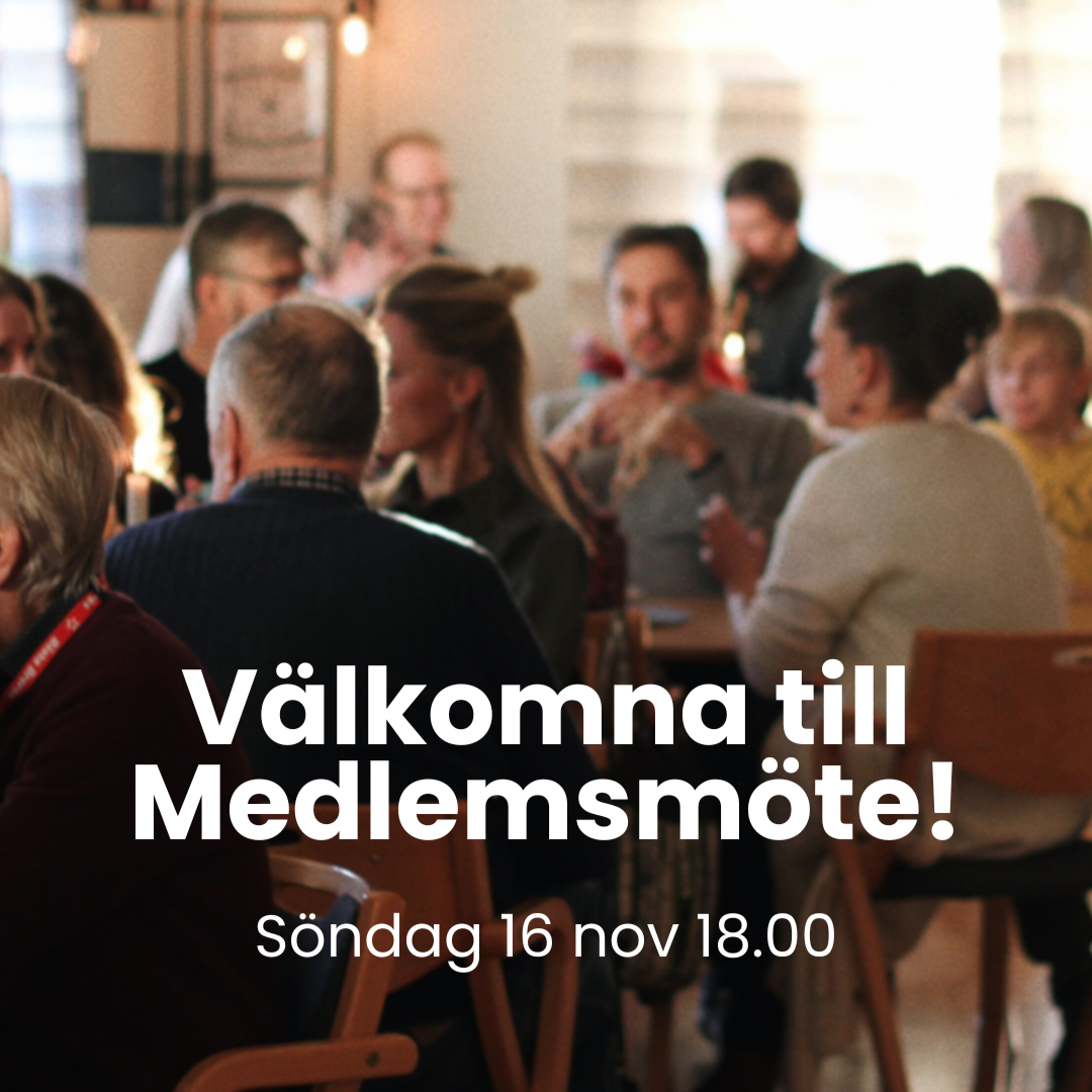 Medlemsmöte 16 nov 18.00