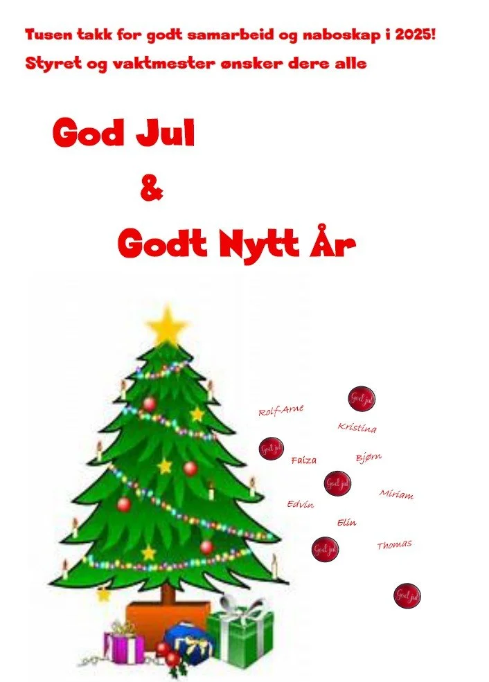God Jul og Godt Nytt År!✨ 