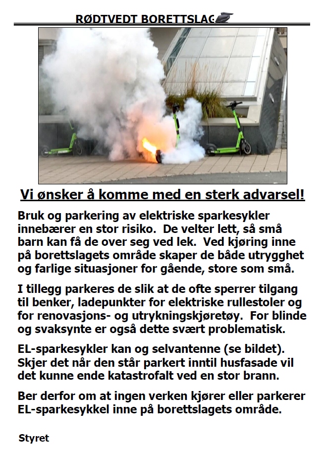 Vi ønsker å komme med en sterk advarsel❗