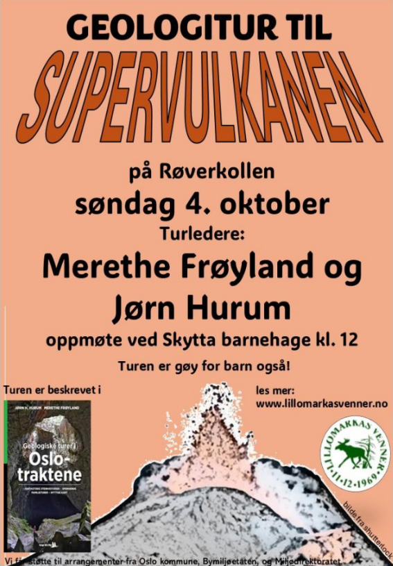 Geologitur til gammel supervulkan på Røverkollen søndag 4.oktober🌋