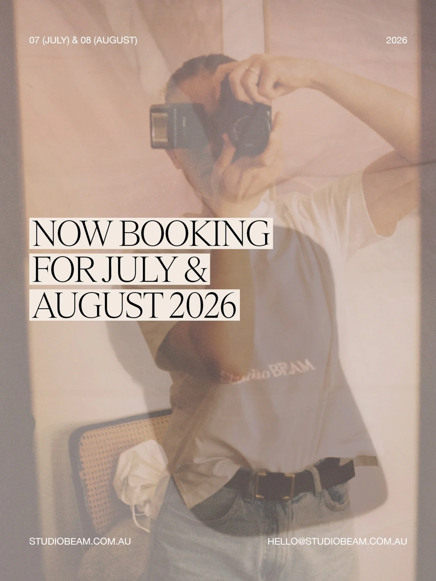 This month, Studio BEAM is now fully booked and I&rsquo;m incredibly grateful for all of the wonderful brands and projects currently in the studio.

I&rsquo;m now taking bookings for July, August and beyond for brand identity design, content photogra