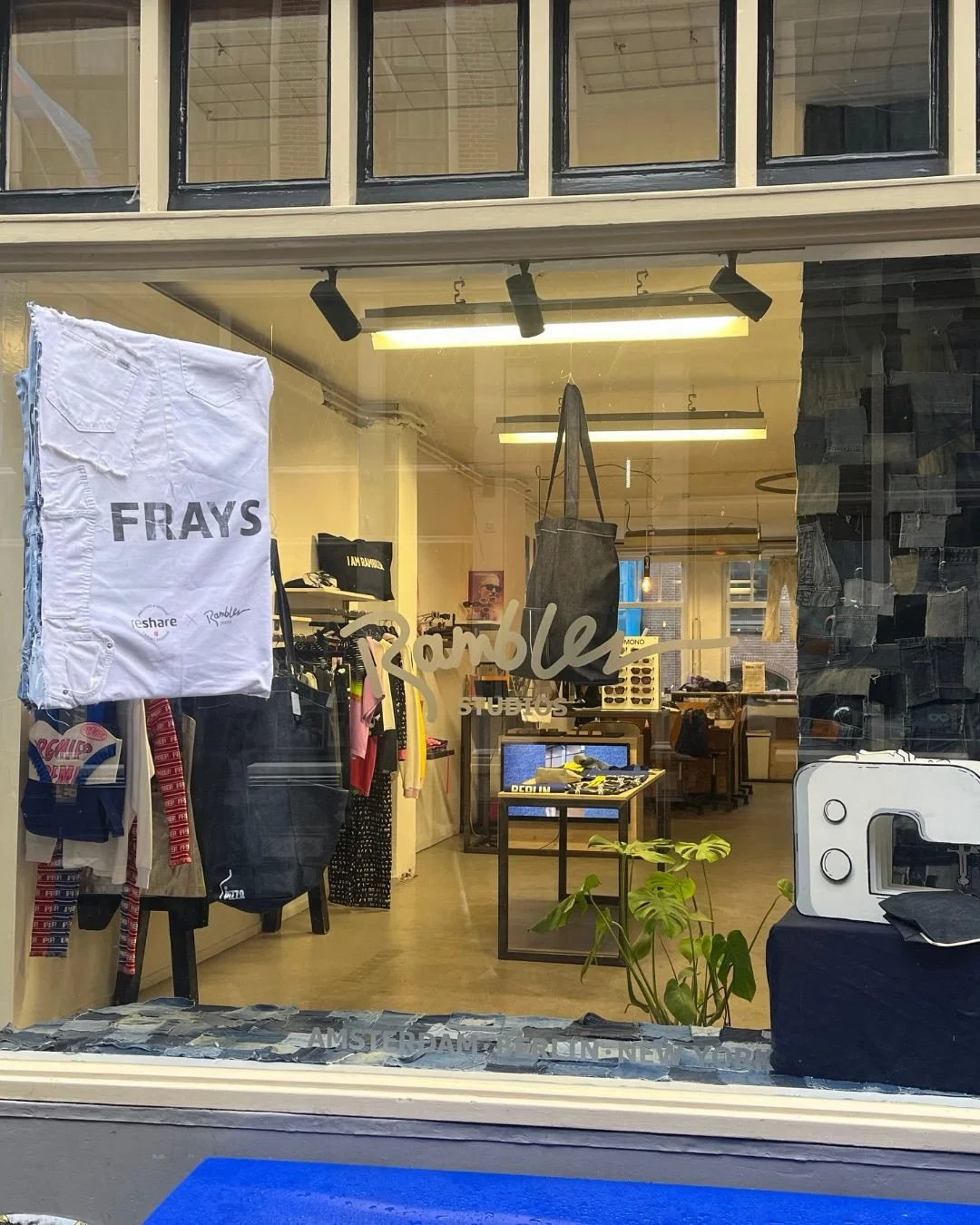 Ramblers dove straight into (re)working their secondhand denim, with no hesitation.

Thank you to everyone who came through our Open Atelier, where Ramblers spent the day transforming ReShare&rsquo;s secondhand jeans into original designs. Something 