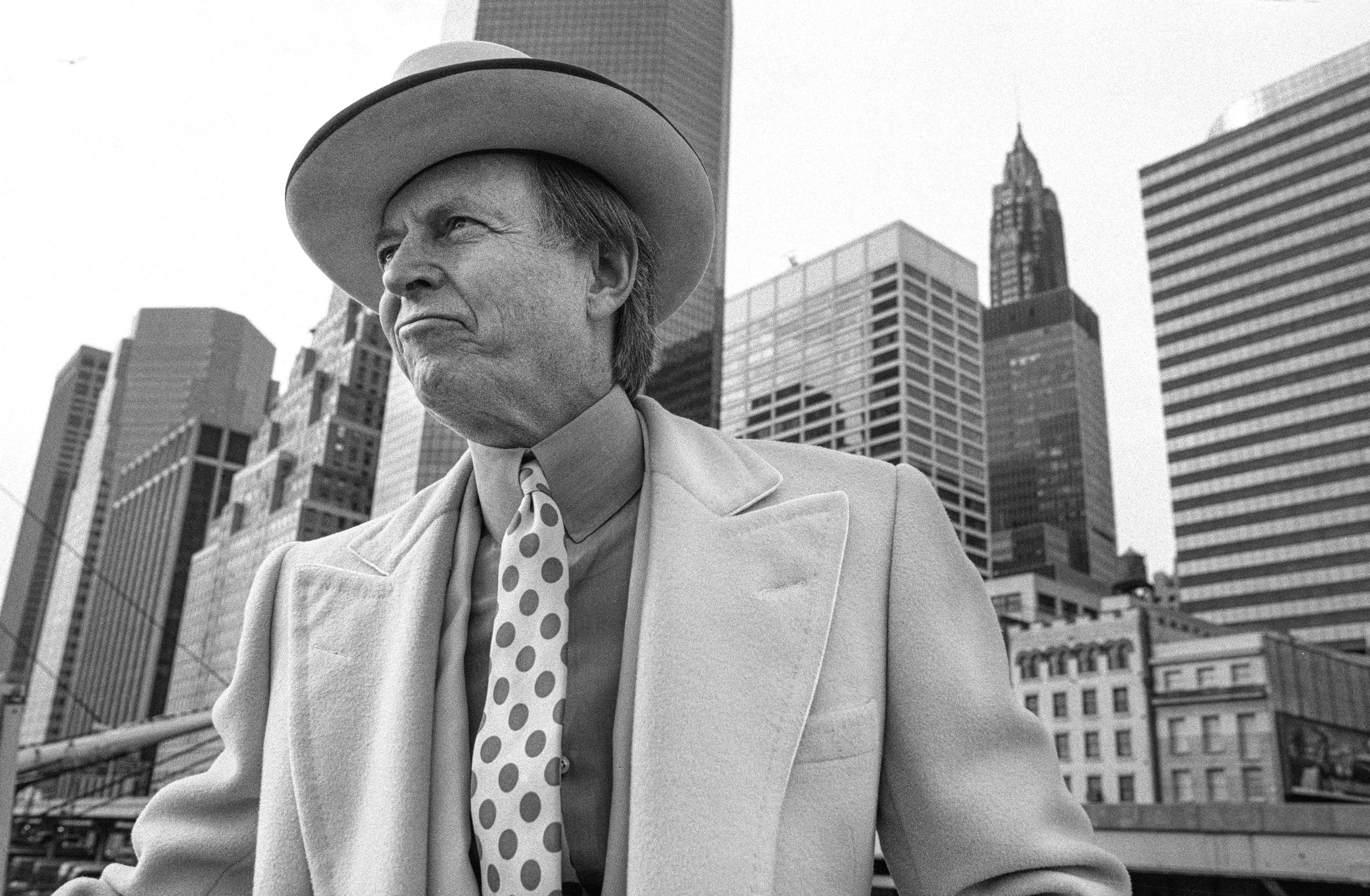  Tom Wolfe - Author   New York 1987 
 “You never realise how much of your background is sewn into the lining of your clothes.” 