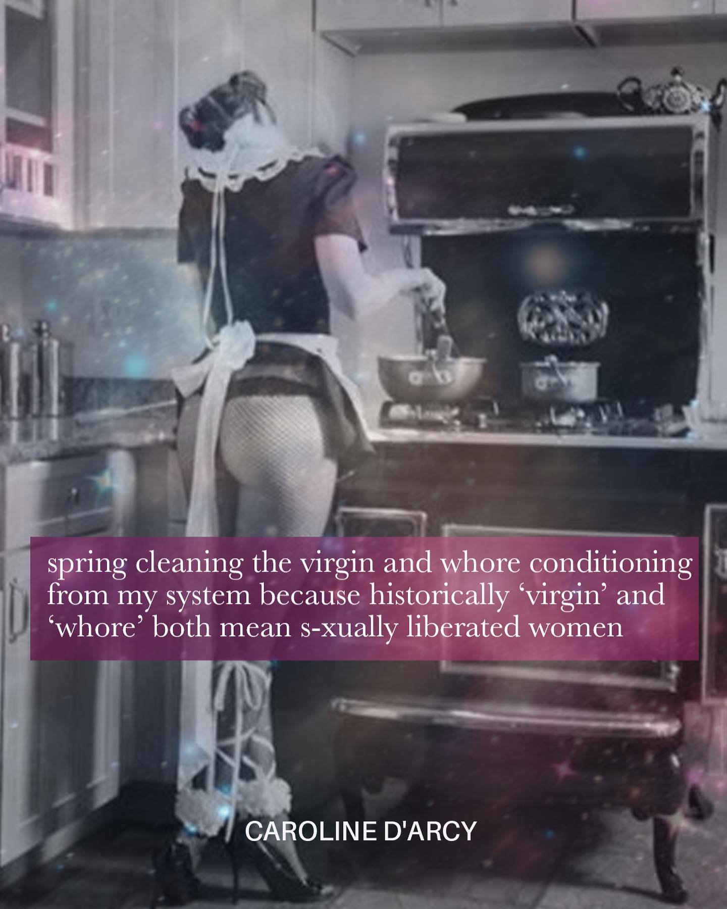 Let&rsquo;s face it - this is the only kinda spring cleaning I really love - 

Spring cleaning the virgin and wh&mdash;re conditioning from my system because historically &lsquo;virgin&rsquo; and &lsquo;wh&mdash;re&rsquo; both meant a s&mdash;xually 