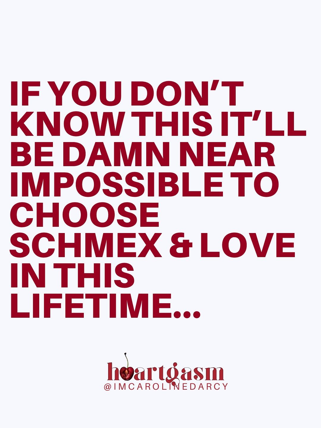 If you don&rsquo;t know this it&rsquo;ll be damn near impossible to choose schmex &amp; love in this lifetime&hellip;

If you&rsquo;re craving heart opening, &lsquo;gasmic relationships, you need to understand how your energy, your arousal, is create