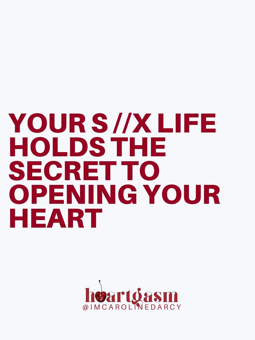Dear insatiable hos, daddy&rsquo;s girls, bad boy addicts, and former promiscuous ladies whose libido fell flat as a fart in loving relationships&hellip;

The thing no one tells you:

Your s//x life holds the secret to opening your heart.

I&rsquo;m 