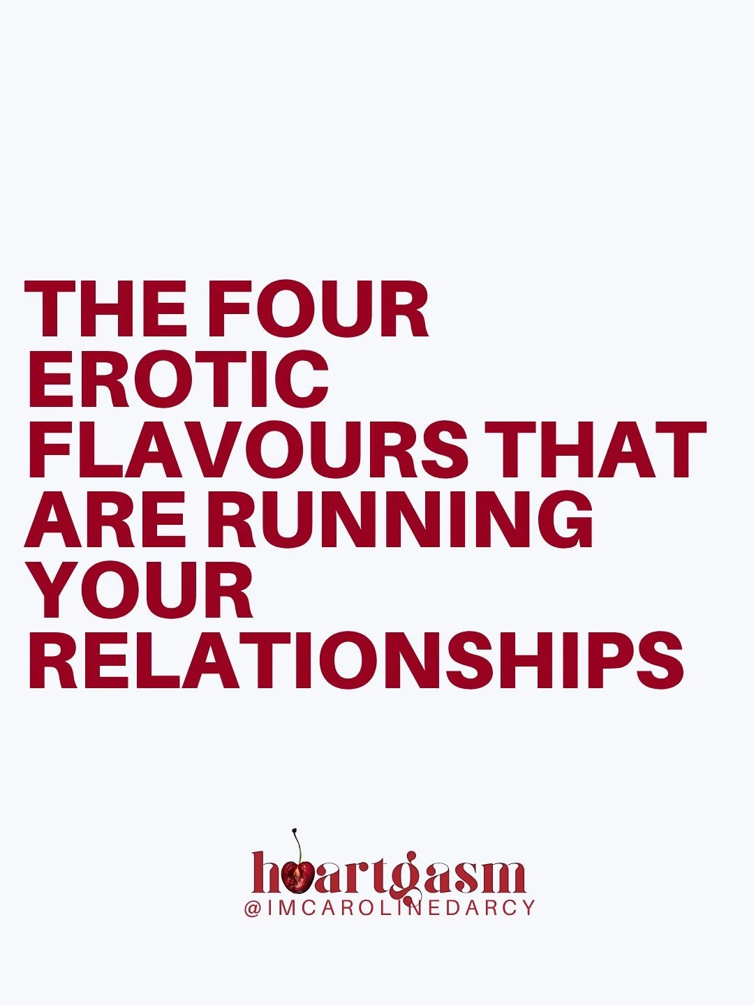 We all have a combination of these, on a sliding scale of intensity, and therefore impact, on your love life.

A example is an affair with your married boss &mdash; it ticks so many boxes:
* Craving something you can&rsquo;t have
* Naughtiness of the