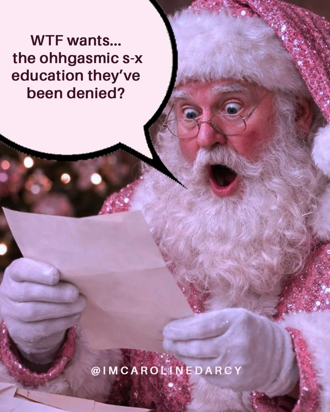 It&rsquo;s you. 
I see you.
So stop trying to be on his good list&hellip;

Come sit on my lap &amp; get on my naughty list 😉

Ready to get what you really want?

Comment &lsquo;Naughty&rsquo; to be sent my selection box of treats to make 2026 your m