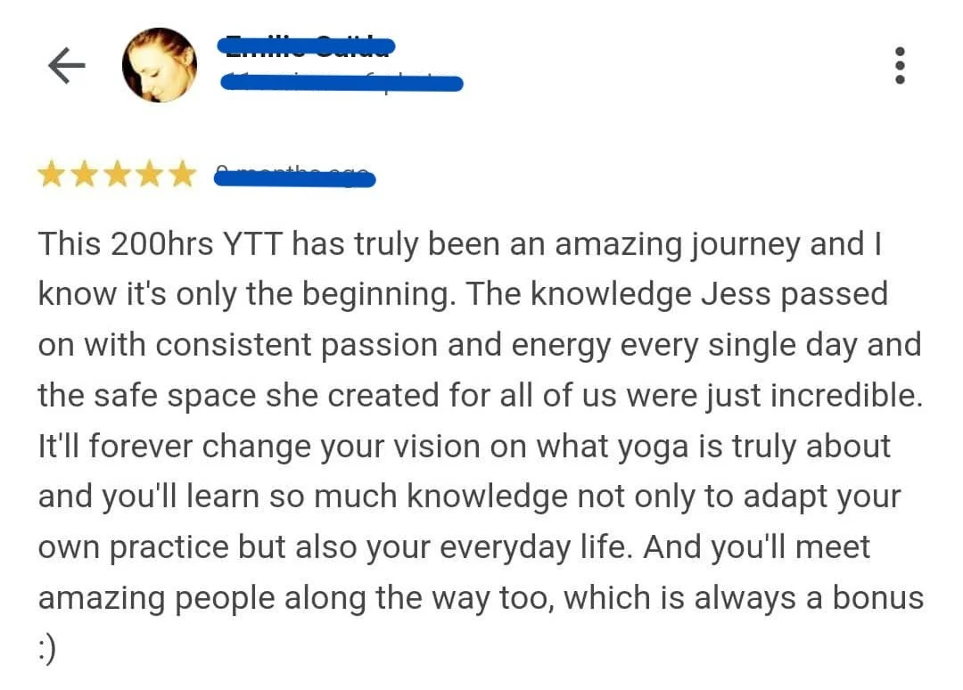 Yoga Testimonials Examples