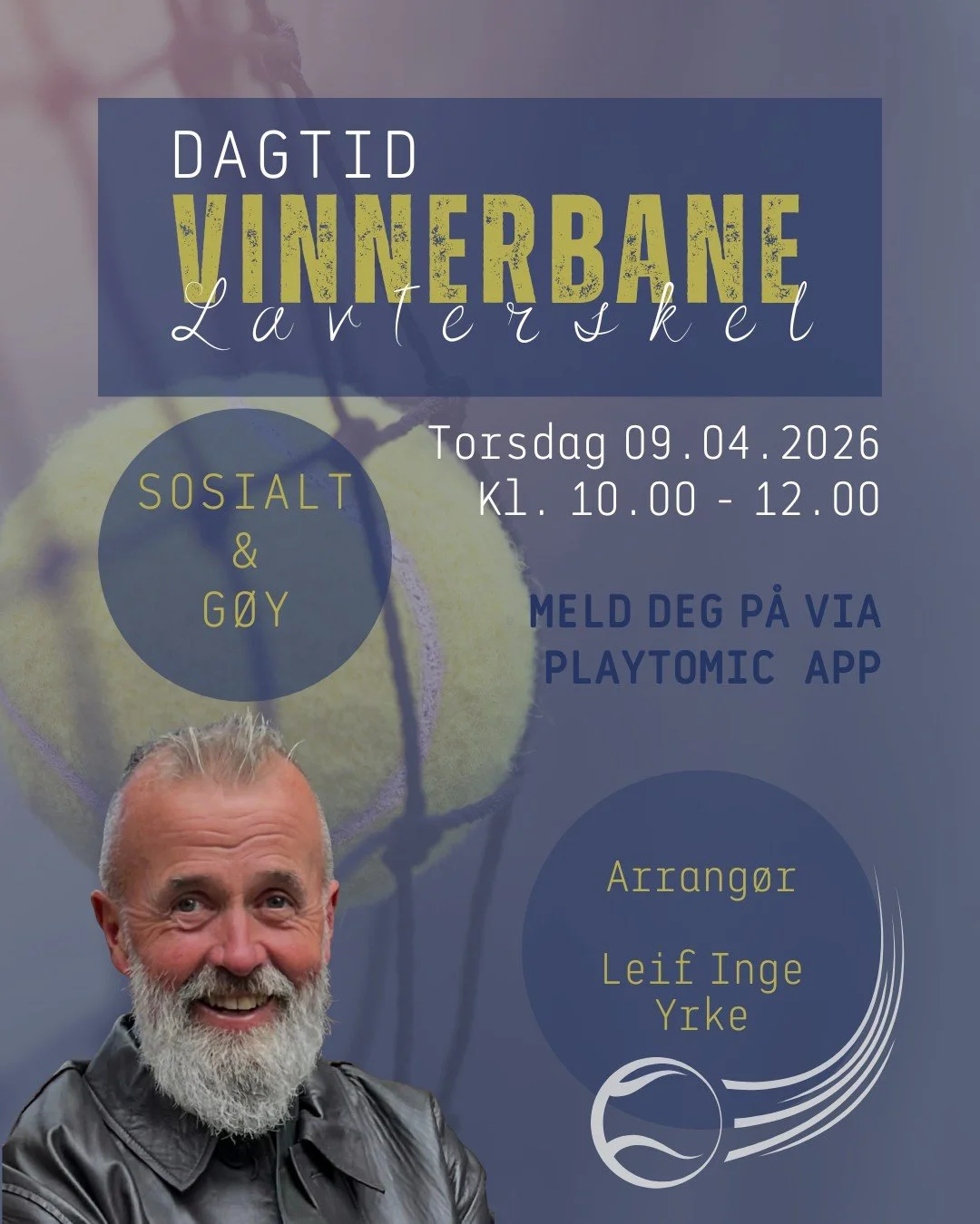 P&aring; torsdag kj&oslash;rer vi DAGTID VINNERBANE igjen!
Er du pensjonist, student, skiftarbeider eller har ledig tid p&aring; dagtid s&aring; er du hjertelig velkommen. 💛

@leifingeyrke veileder dere gjennom &oslash;kten.
Dette er for alle niv&ar