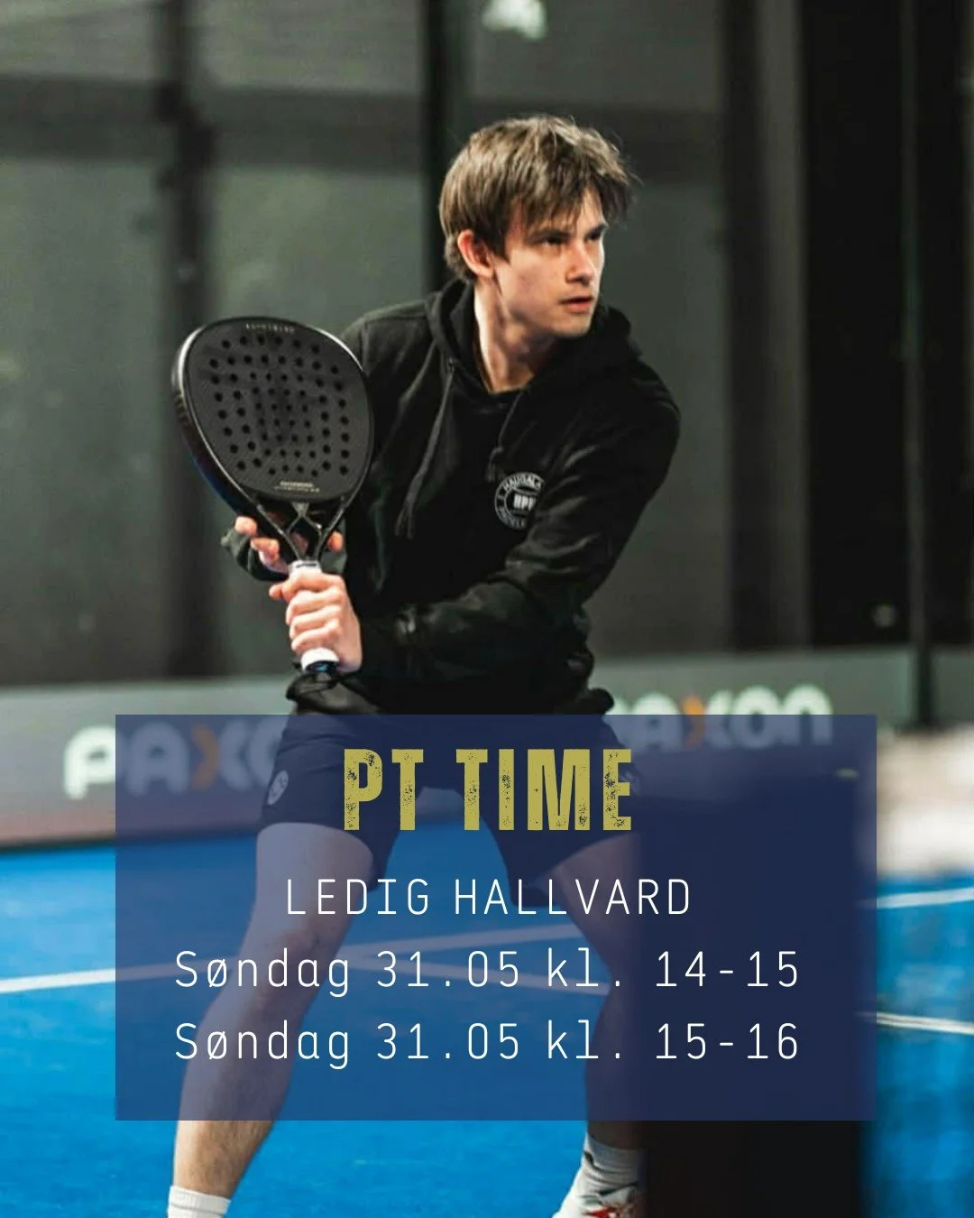 Dyktige Hallvard har ledig PT time f&oslash;rstkommende s&oslash;ndag.
Du bestiller via Playtomic-app - Karm&oslash;y Padel - Konkurranser

Velkommen i hallen! 💙
