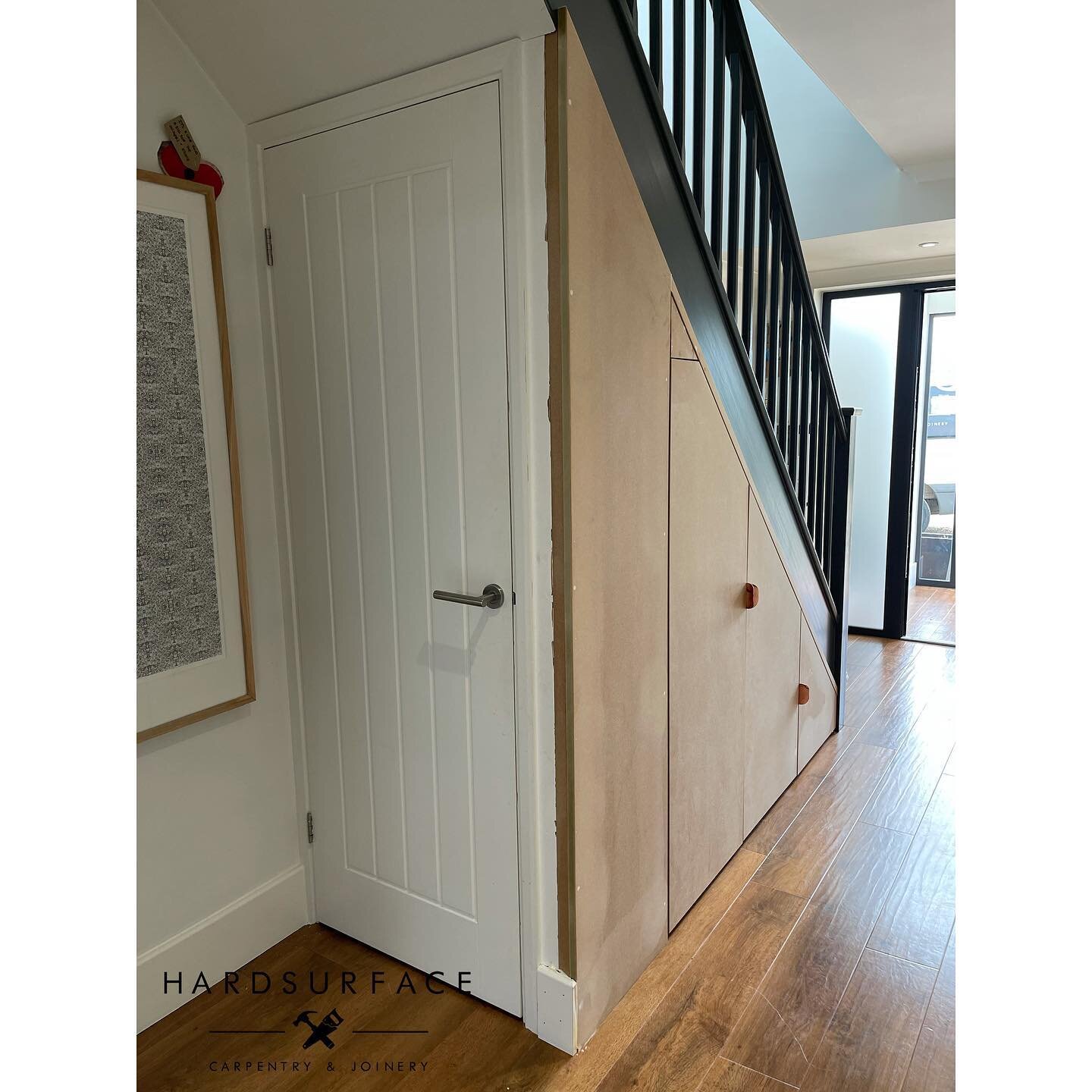 Understairs storage
Fed up of cluttered cupboards? 
Let us create a storage solution bespokely designed for your needs 
📞 07517 842451 
📧 michael@hardsurface.co.uk
#hardsurface #carpentry #joinery #understairs