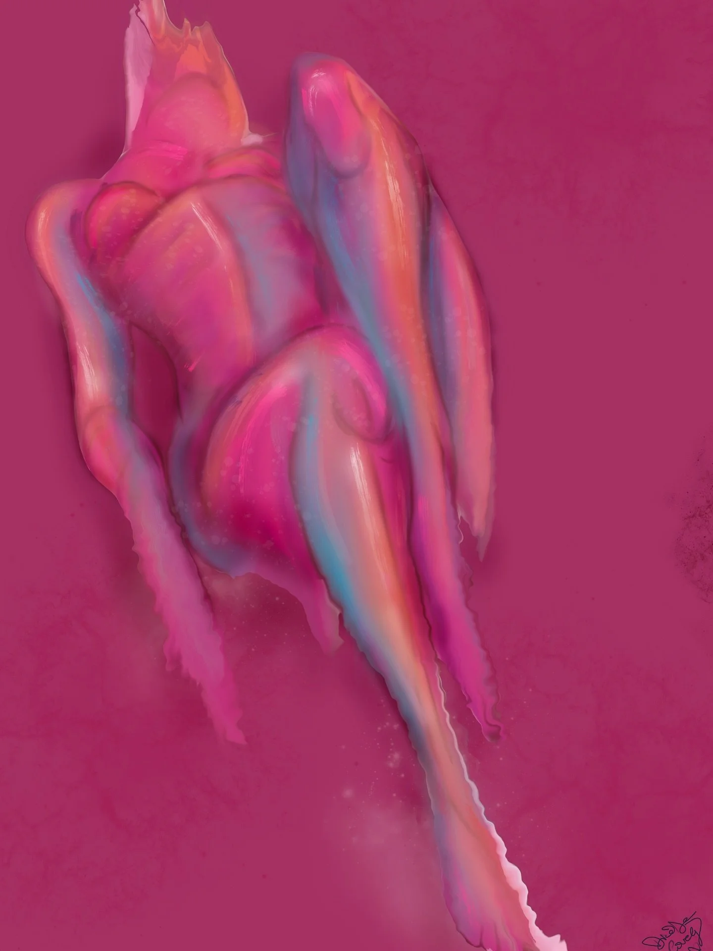 (C) dicedelovely - &lsquo;absorb&rsquo; 🫠

#artaday #ihavethisthingwithcolour #meltingmesoftly