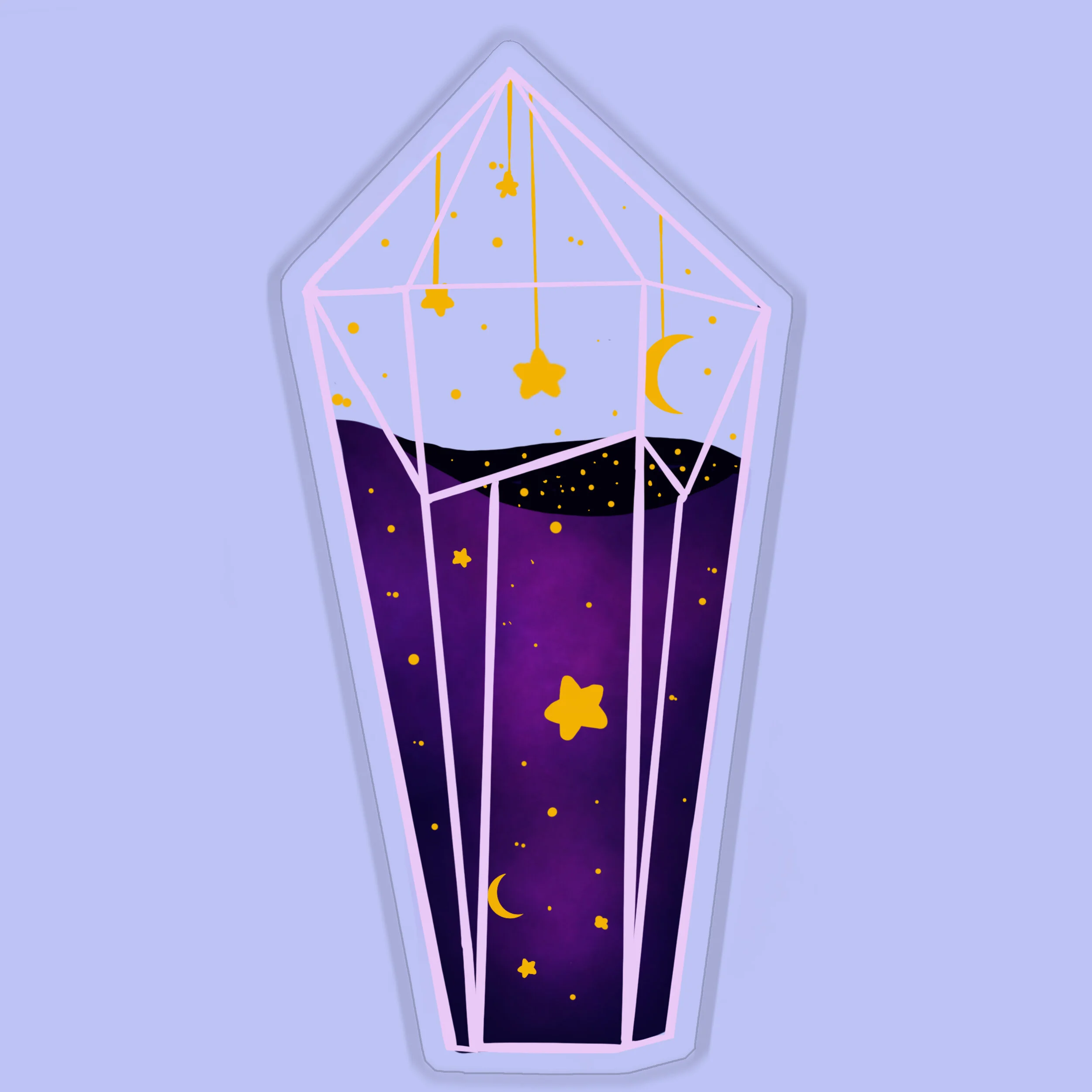 Clear Crystal Individual Sticker