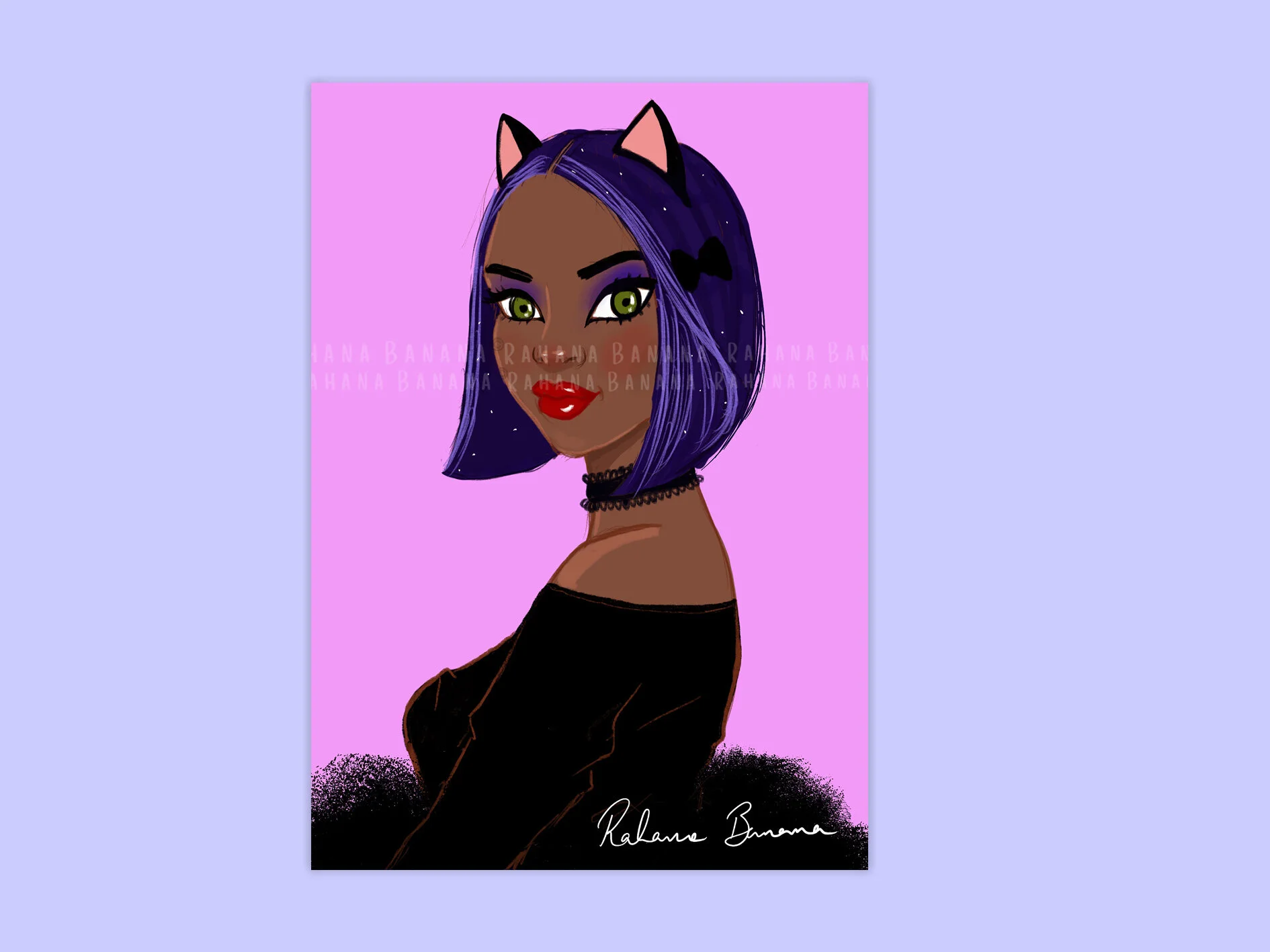 Kitty A5 Print
