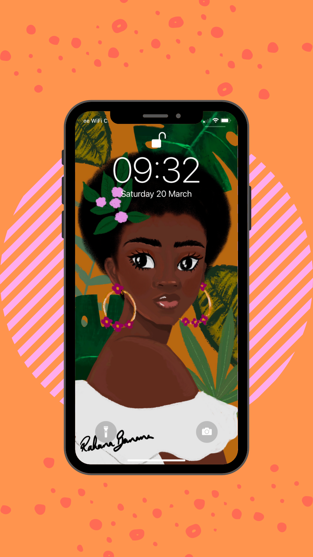 'Delphine' Digital Download Phone Wallpaper