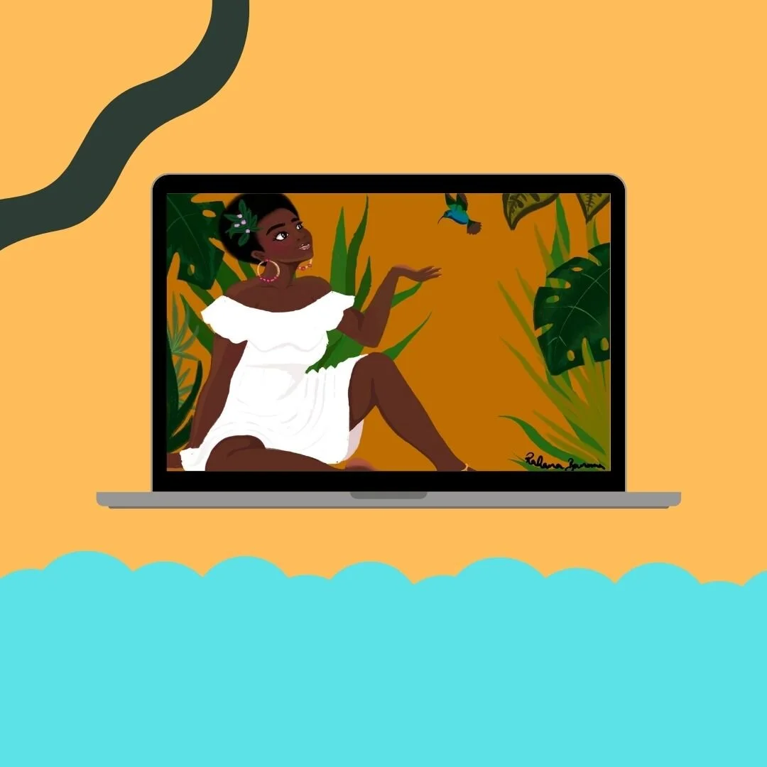 'Delphine' Digital Download Desktop Wallpaper