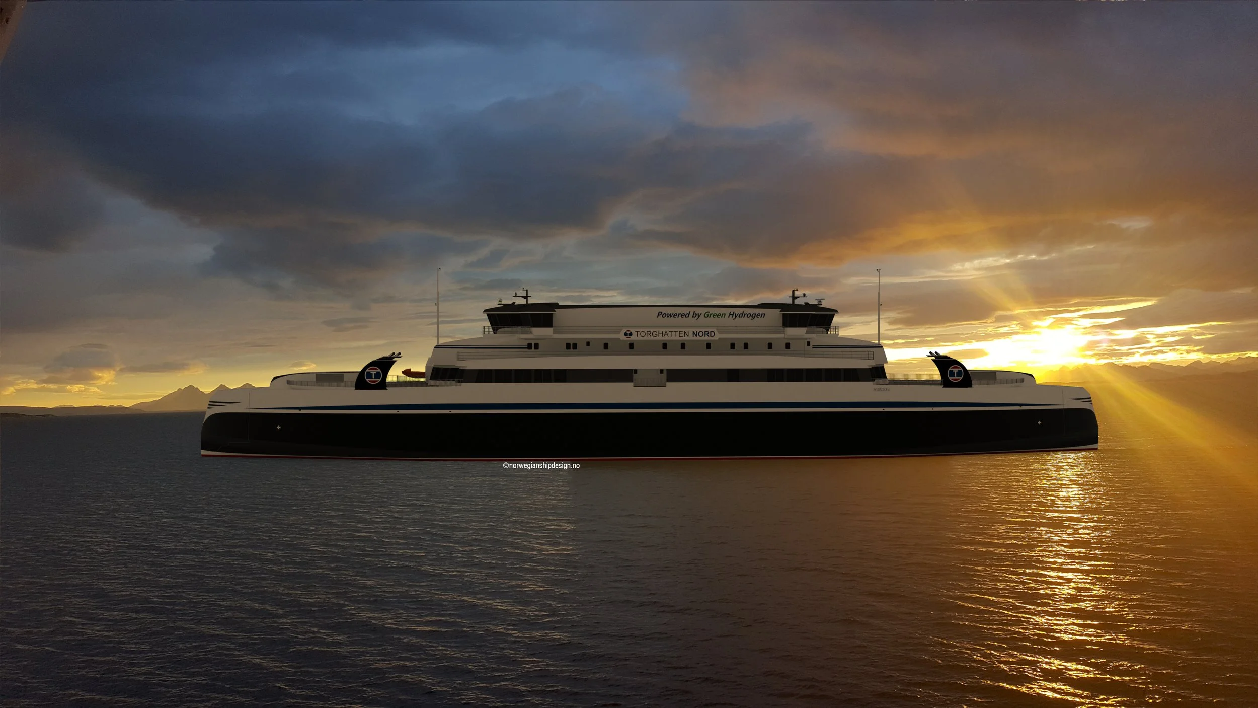 The Hydrogen Fuelled ROPAX Ferries For Vestfjorden Awarded LR Approval The Hydrogen Fuelled ROPAX Ferries For Vestfjorden Awarded LR Approval