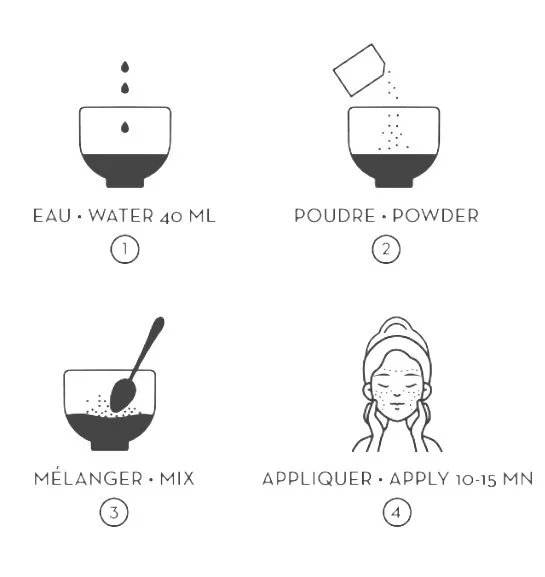 Yanne Wellness  Masque Poudre Revitalisant : un gel hydratant et 