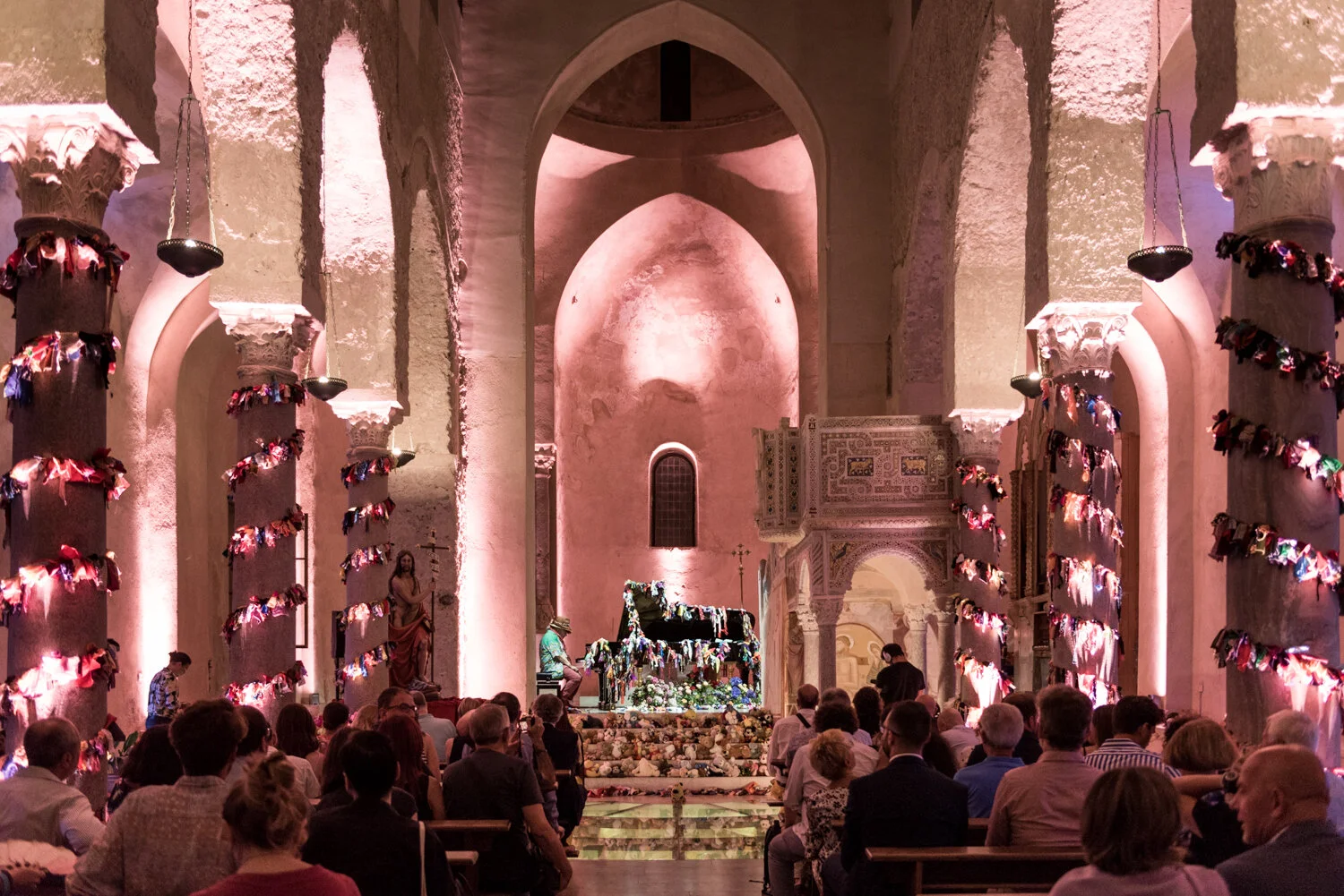 Museo Madre, Palazzo Avino, Magazzini Fotografici_Ode to Ravello, Permormance Charlemagne Palestine 2019