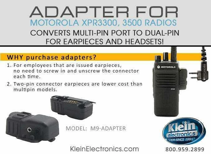 Adapter for Motorola XPR Radios