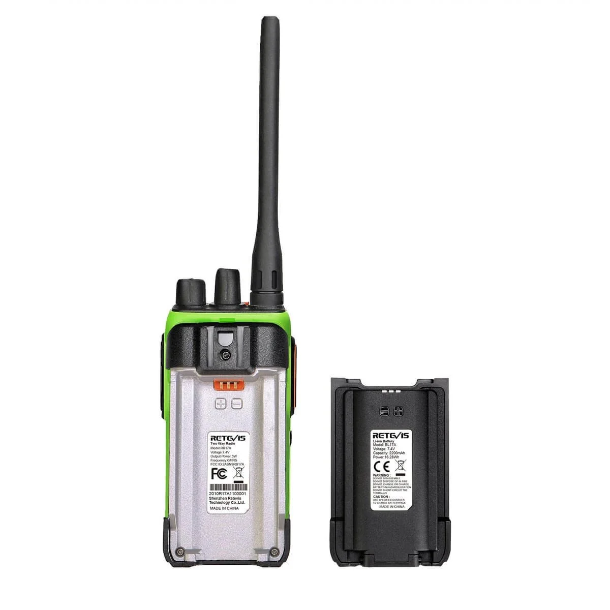 Heavy Duty Long Range GMRS Walkie Talkie with Earpiece Long Range GMRS