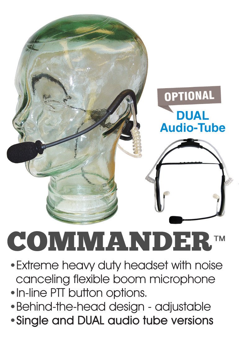Modular Commander Tactical Headset