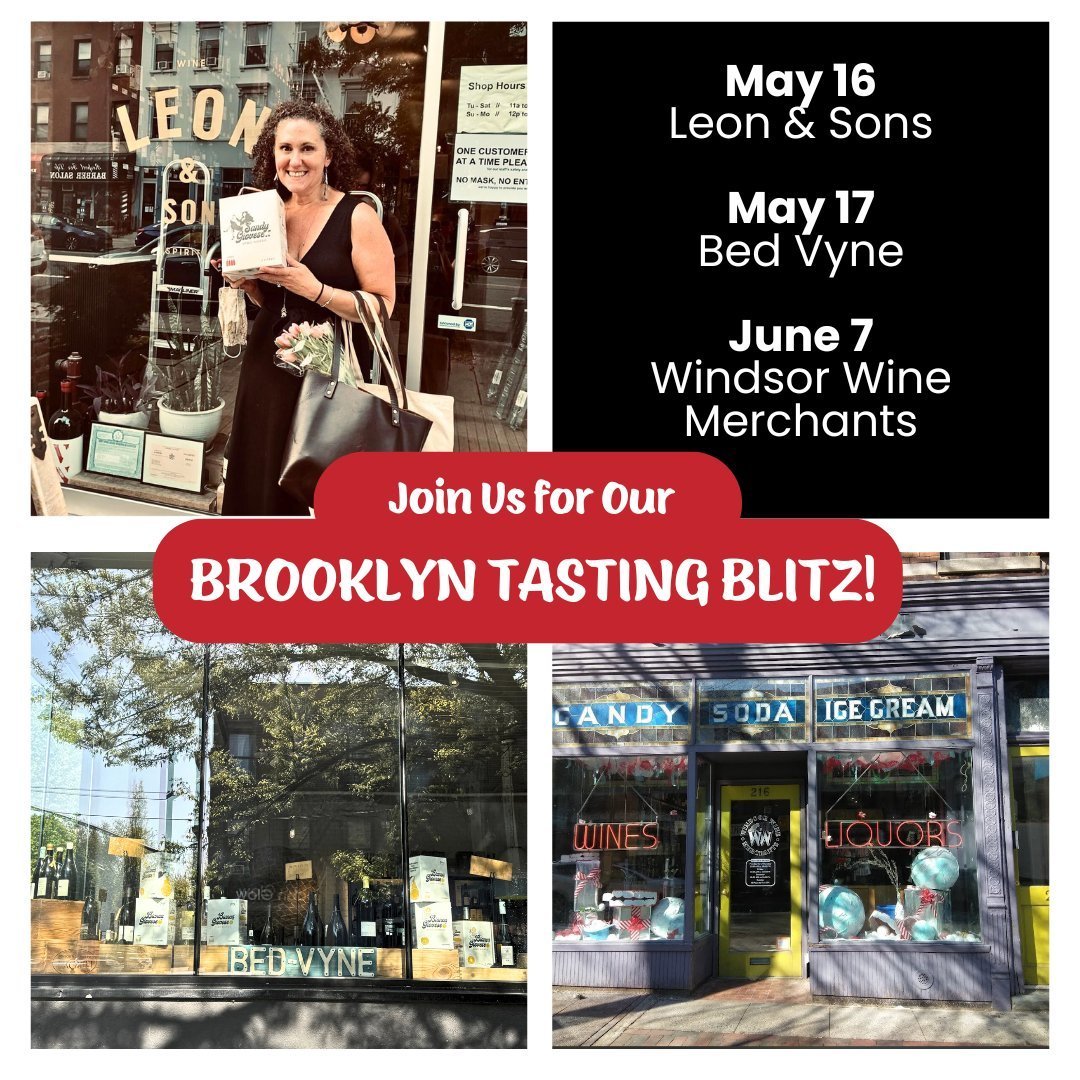 Brooklyn friends! Are you curious about delicious box wine and wish you could try before you buy? Now's your chance. Our founder and fellow Brooklyn resident, Amy Ezrin, is hitting retailers near you to share pours of Bianca, Rosie, and Sandy at thes