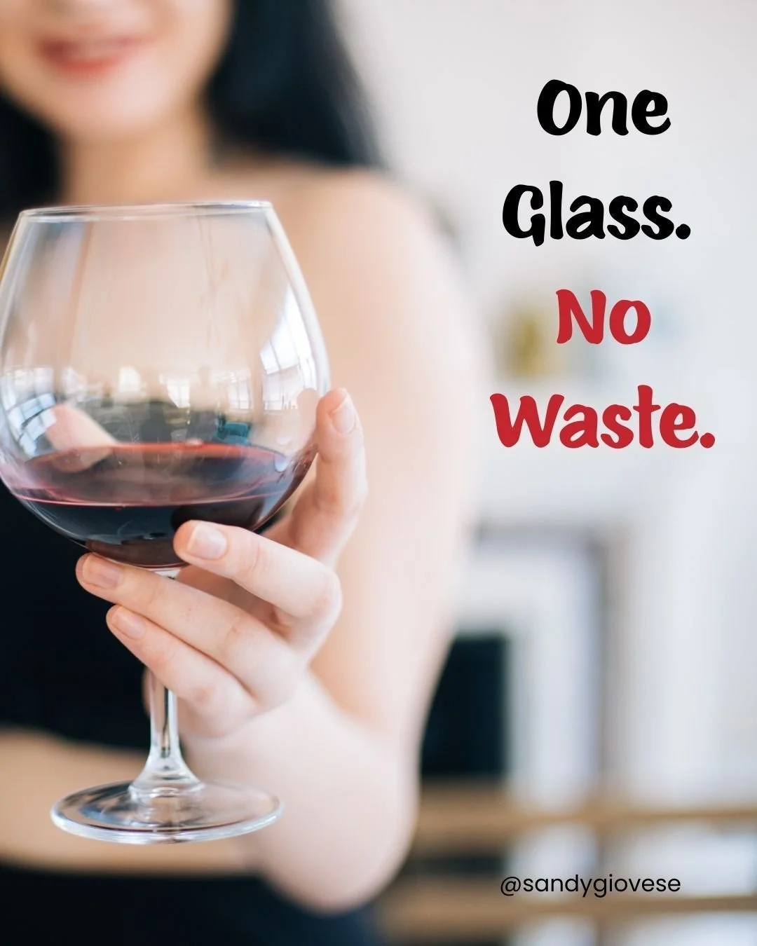 One glass tonight, the rest tomorrow... or, next week. Drink what you want, when you want, with no pressure to finish a bottle. With Giovese Family Wines, your wine stays fresh for weeks &mdash; so you can sip in moderation without wasting a drop. Go