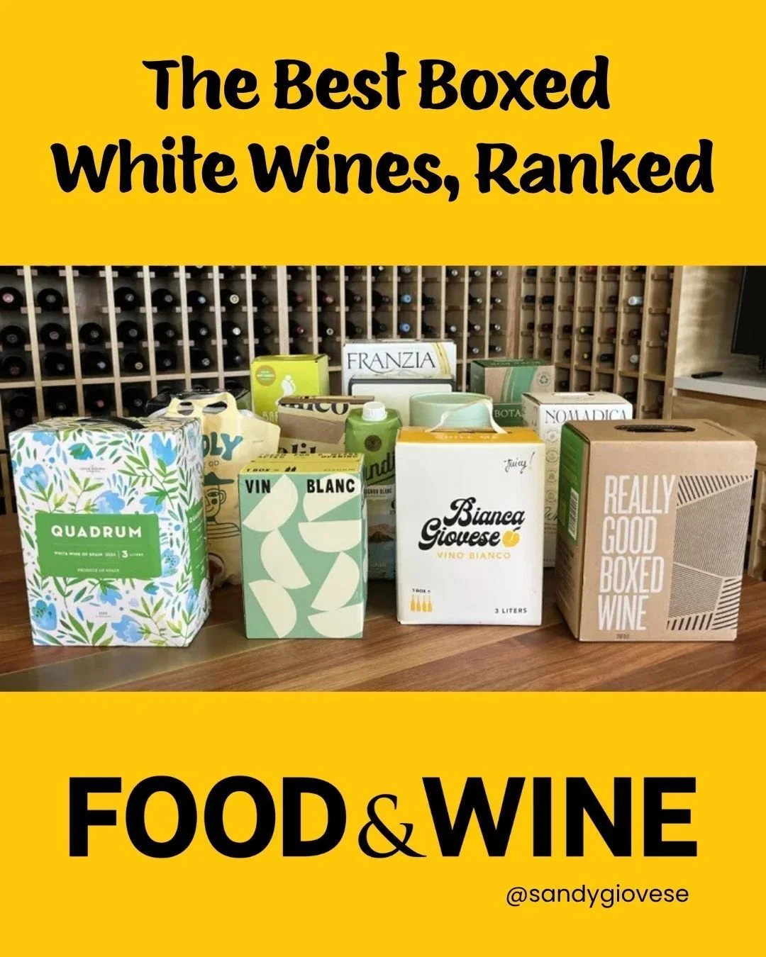 Honored to have our Bianca Bianco featured in @foodandwine! Thank you for shining a light on quality boxed wine and the innovation happening in our industry. 🍷✨

We're one of the most highly and frequently rated of the premium boxed wines out there.