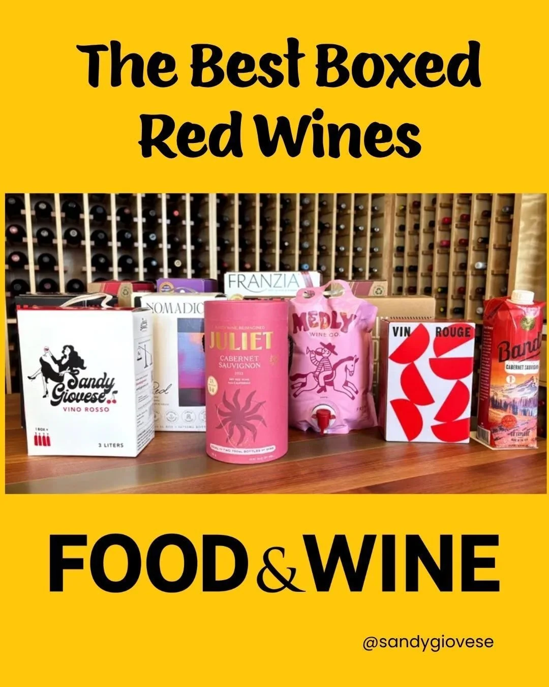 And another one, this time featuring our Sandy Giovese Rosso! 🎉

Grateful for the continued recognition from @foodandwine. Cheers to quality boxed wine getting the recognition it deserves. ✨ 

#whitewine #redwine #rosewine #beverages #italianwine #b