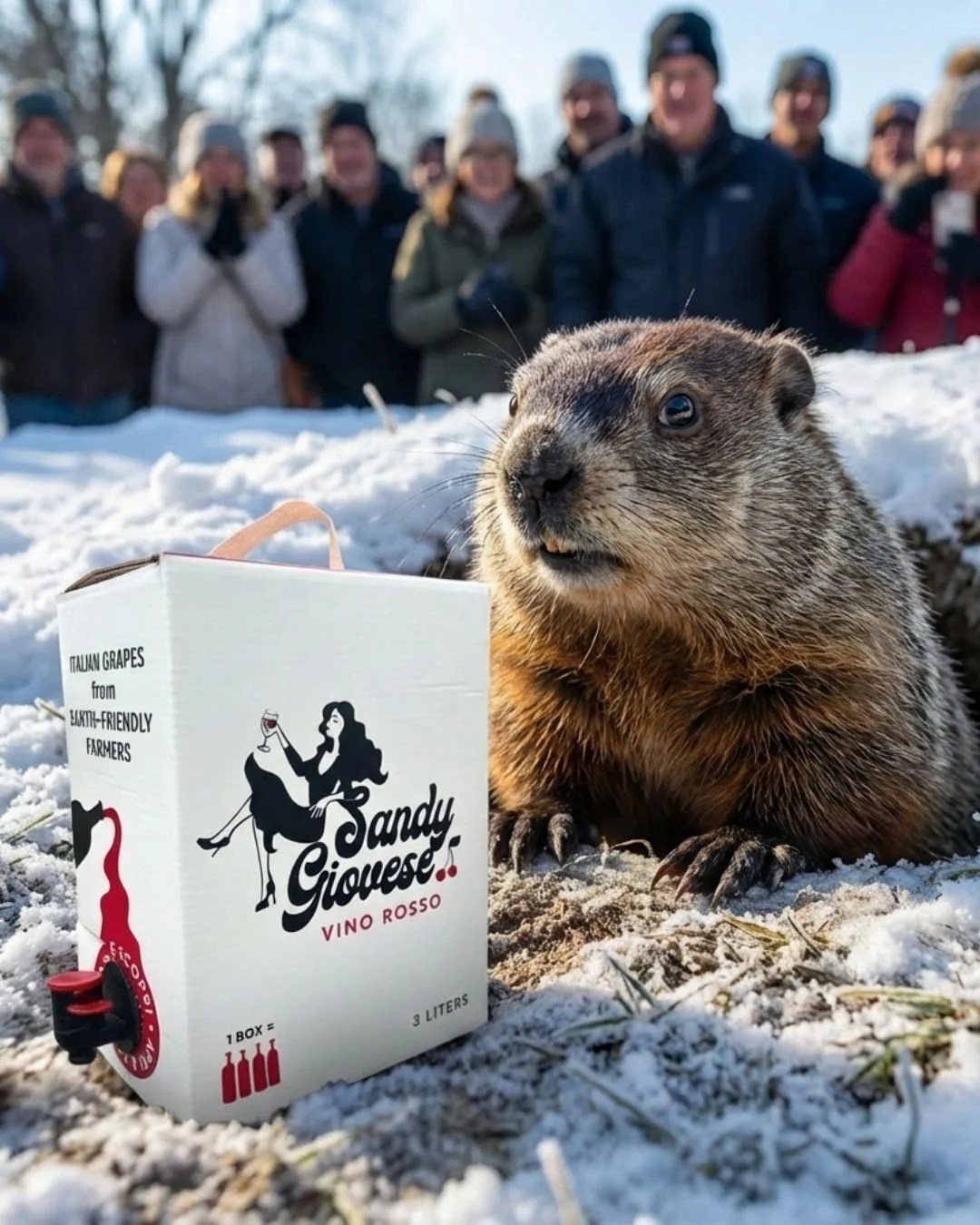 We got news for you! Phil saw Sandy's shadow, so it's six more weeks of winter. Better hunker down with a box or two and save yourself a trip to the store. Convenience has never tasted so darn cute! 🍷😍 

#groundhogday #whitewine #redwine #rosewine 