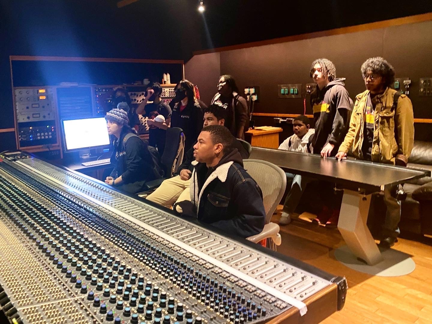 Students tour EastWest Studios in Hollywood