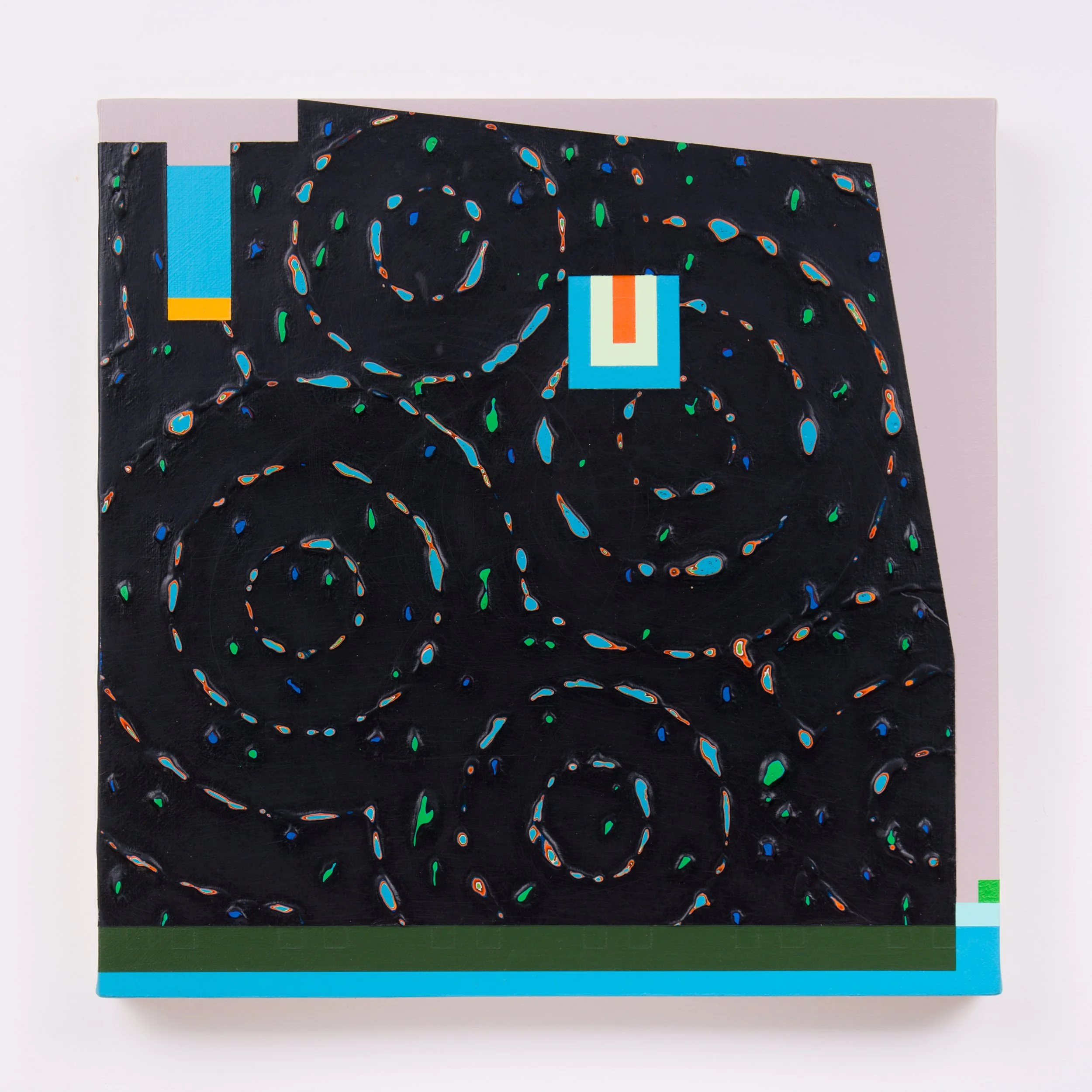 "Fallen Sentry" Acrylic on canvas, 10"x 10"