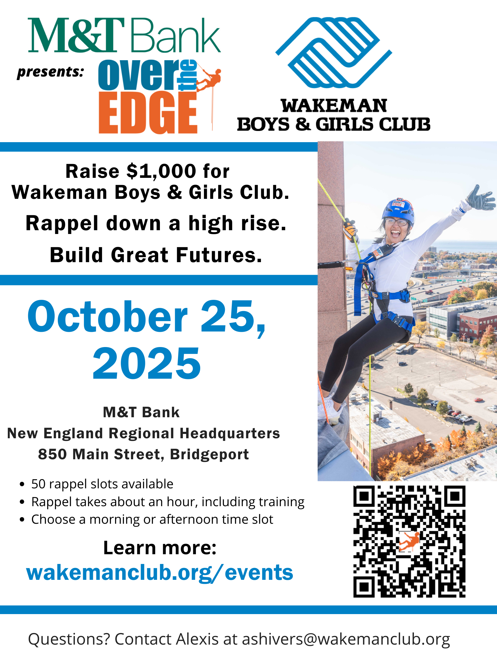Over the Edge for Wakeman Boys & Girls Club