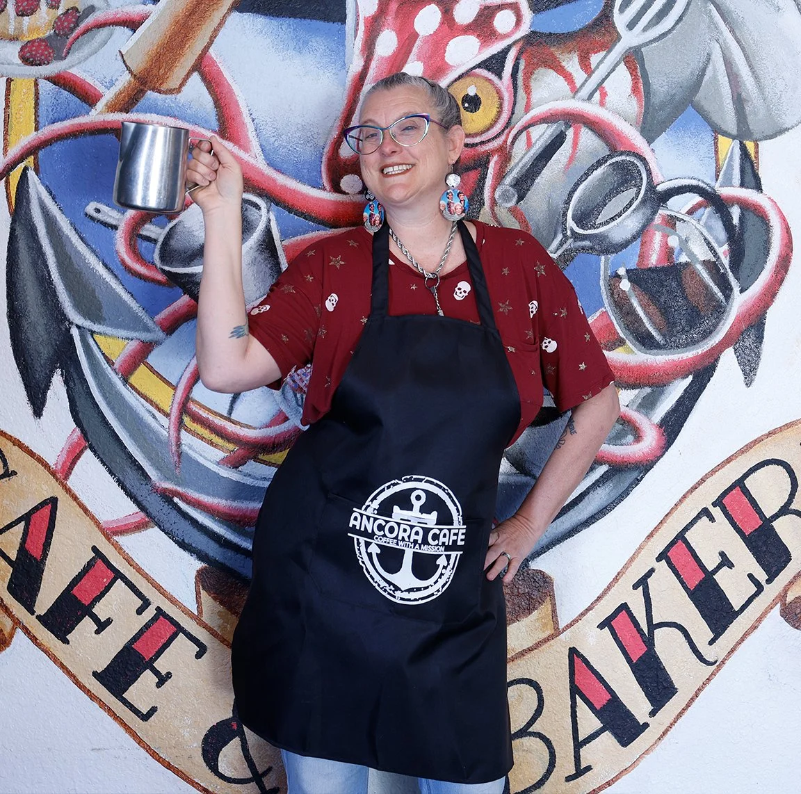 Black Ancora Apron (Unisex)