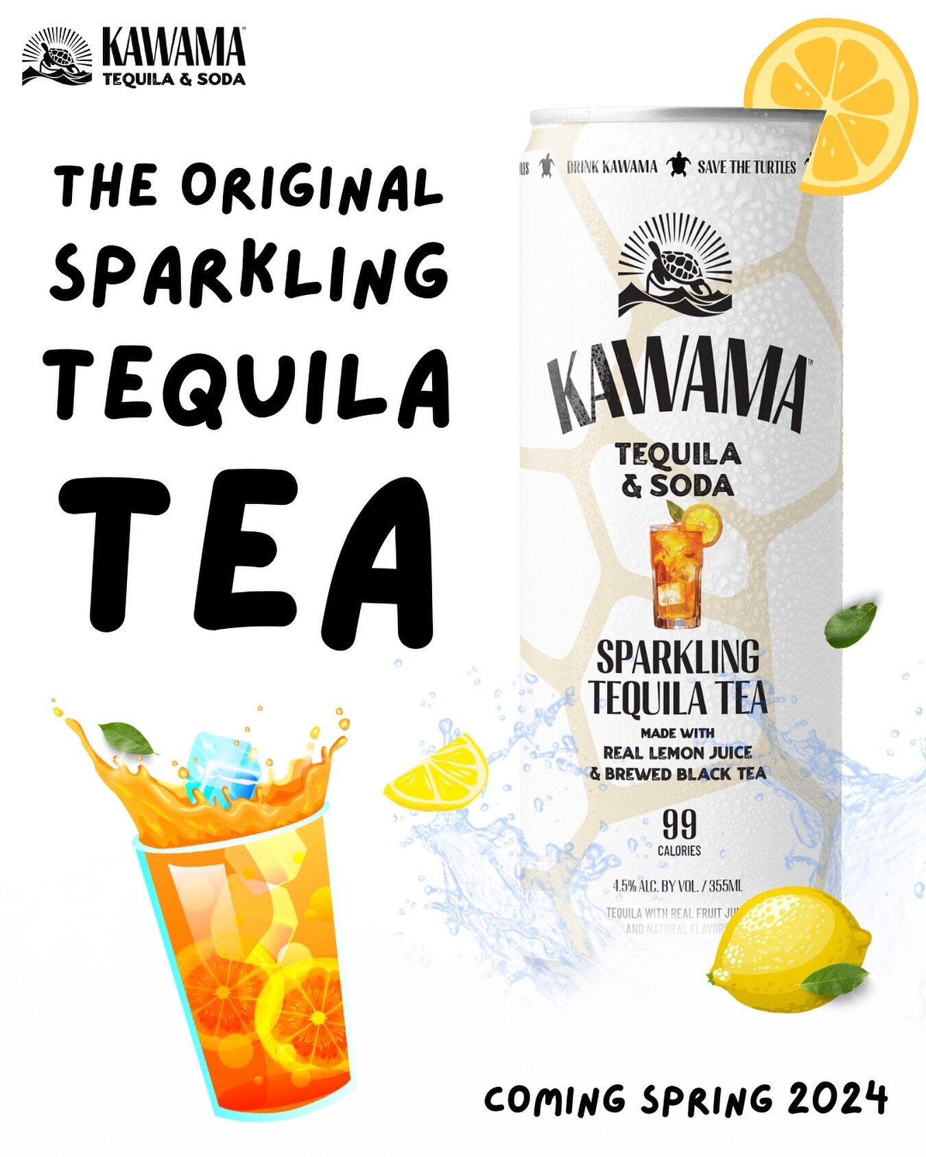 ONE OF ONE. Introducing the ORIGINAL SPARKLING TEQUILA TEA!! Inspired by one of our favorite refreshing drinks, the classic half n half, we decided it needed some tequila! 

Kawama Sparkling Tequila Tea is lightly carbonated and made with brewed blac