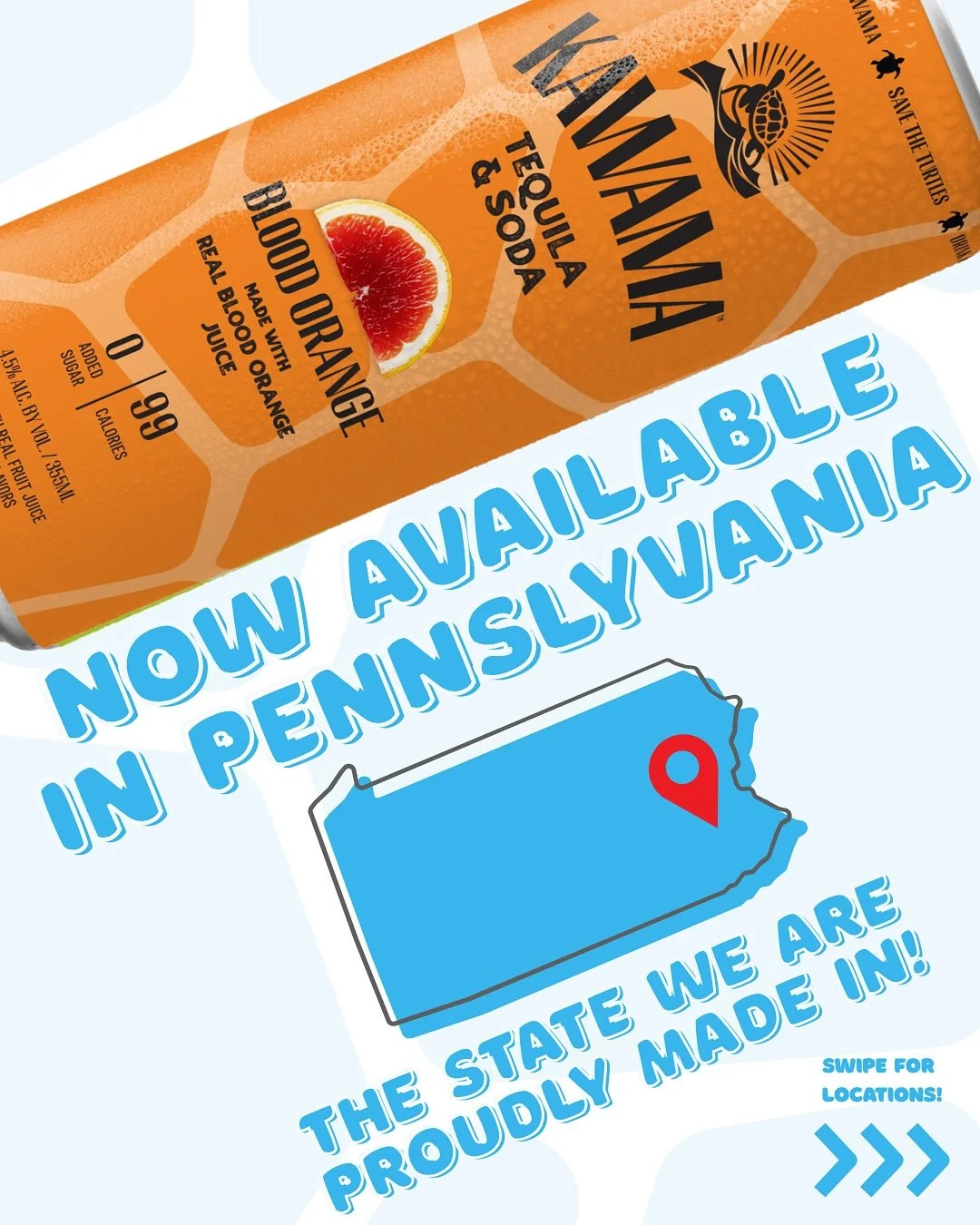 Kawama is now available in select beer and grocery stores in Eastern PA!!🐢🥂 Find our store locator in bio 🍋&zwj;🟩🍊🍋 More locations coming this Spring and Summer ⛱️🏝️🏖️🌻 

PS @saquon @jalenhurts @cooperdejean @sgoboy_88 we love you