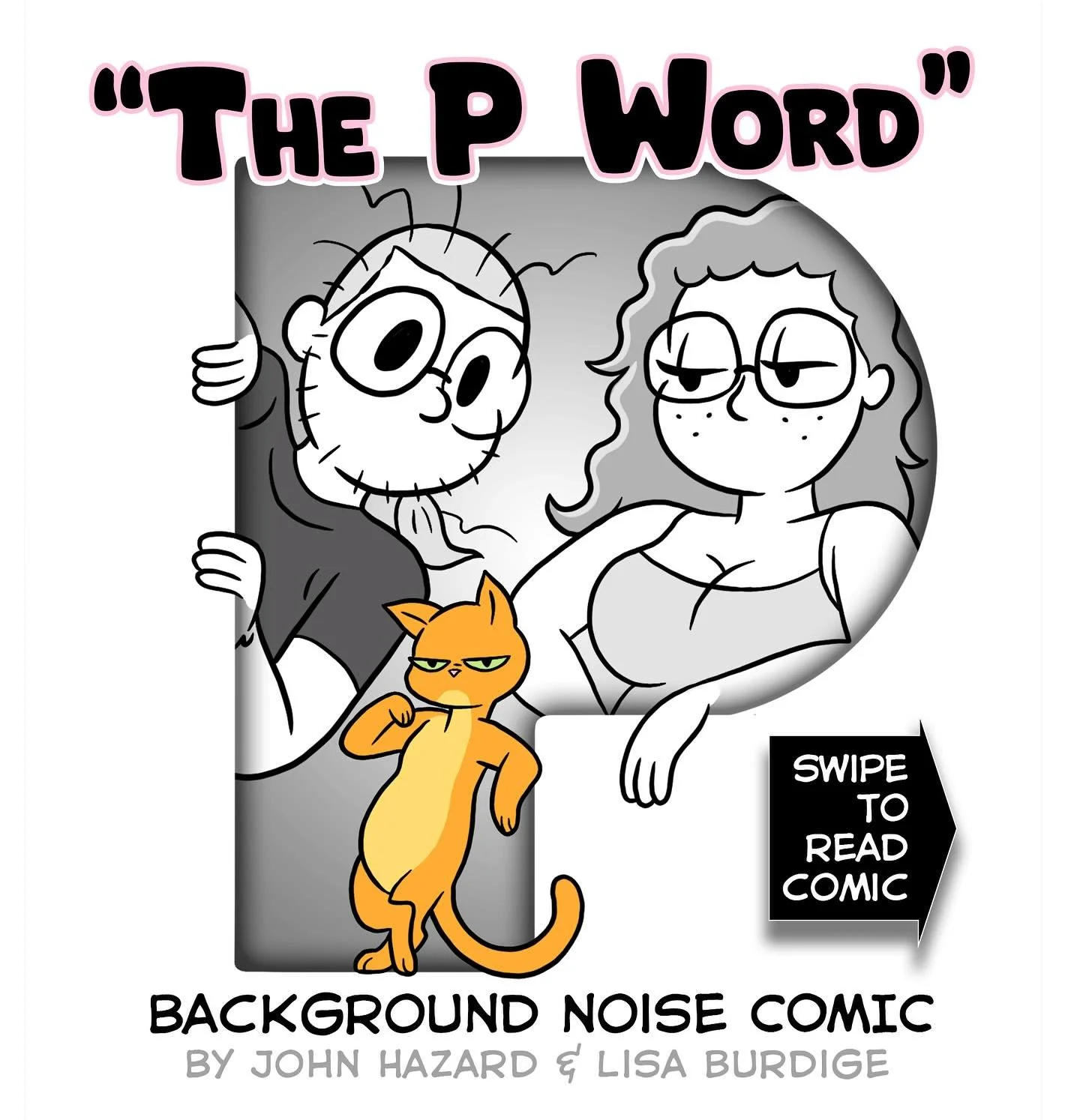 😳 &ldquo;The P Word&rdquo; 🙀
Clinical, casual, or crass&mdash; Which way do you swing when you&rsquo;re in the throws of pillow talk? 🍩🍆
#CoupleComics by @lisaburd &amp; @frankensteinsuperstar 
#ladybits #thepword #cat #cats #pussycat #pillowtalk