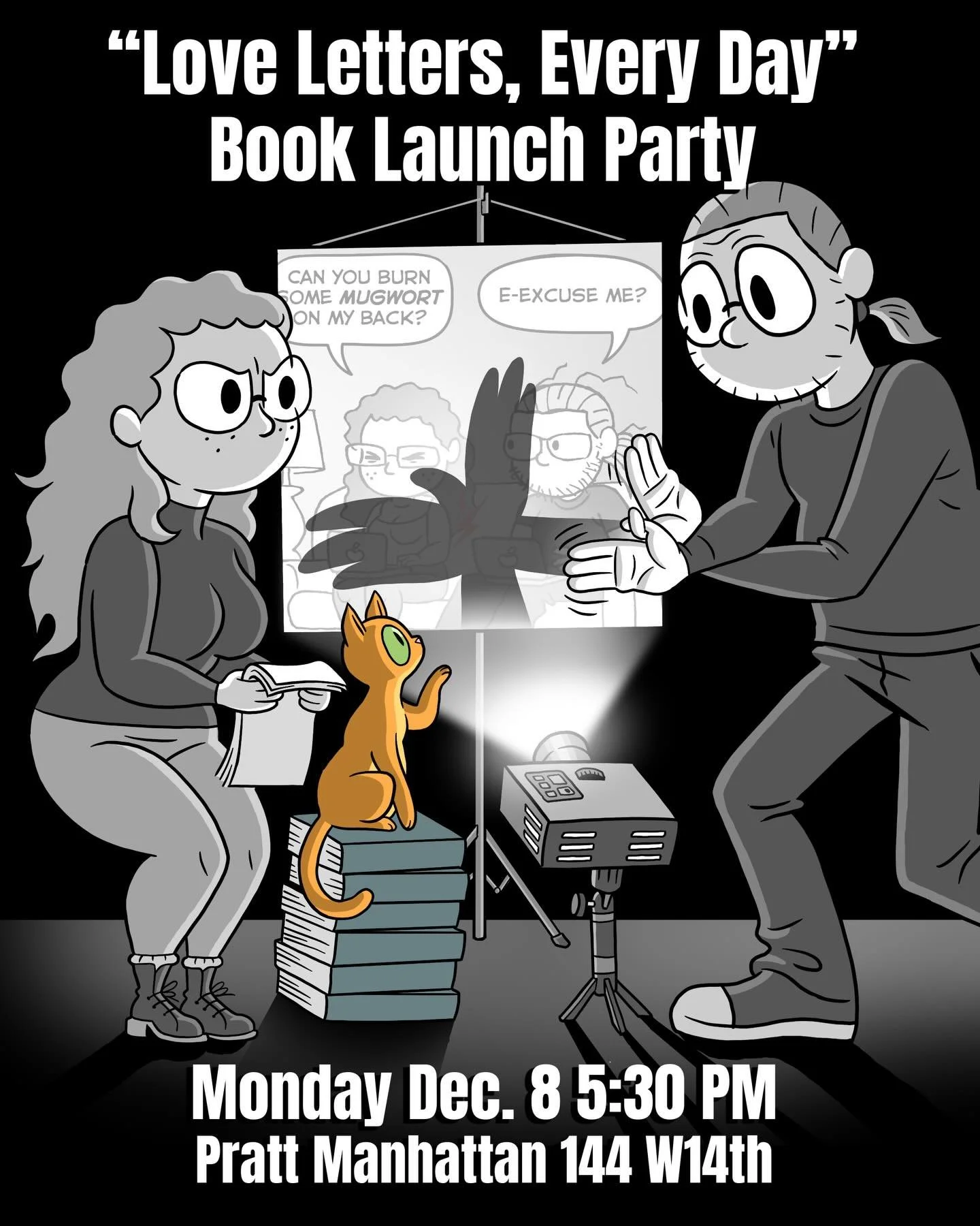 📚 You&rsquo;re invited to a very special celebration of our new book &ldquo;Love Letters, Every Day&rdquo;! 💌💌💌

🗓️ Date: December 8th
🕔 Time: 5:30 - 7:30 PM
📍 Location: Pratt Manhattan Center, 144 W 14th Street, New York, NY Rm 201 2nd floor
