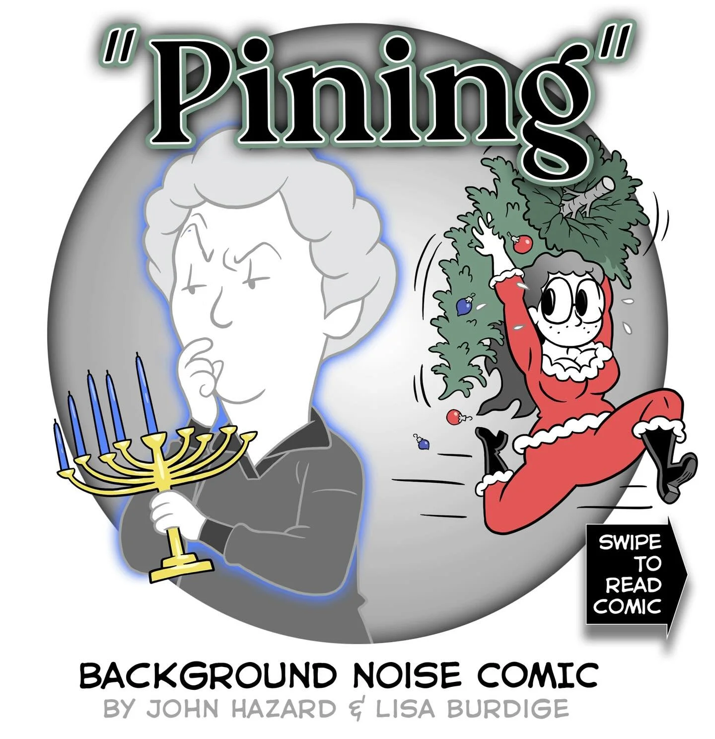 🎄&ldquo;Pining&rdquo; 🕎
What do you miss most about the people you miss this holiday season? ❤️💝❤️
There are more comics about @lisaburd &amp; her mom (drawn by @frankensteinsuperstar ) in our book, &ldquo;Love Letters, Every Day&rdquo; which make